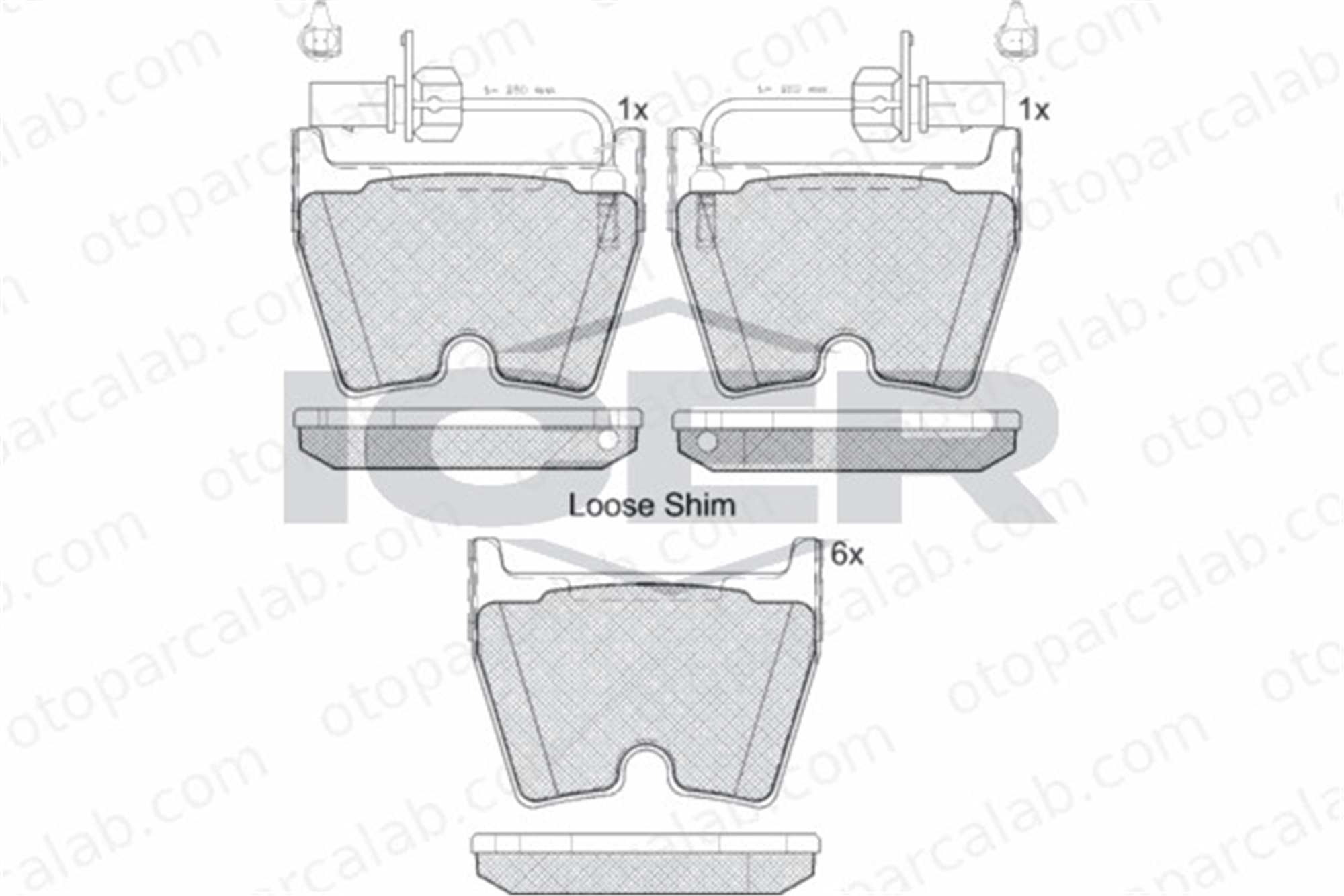 FTE 9001790 Fren Disk Balata Ön VW PHAETON AUDI R8 3D0698151 3D0698151A