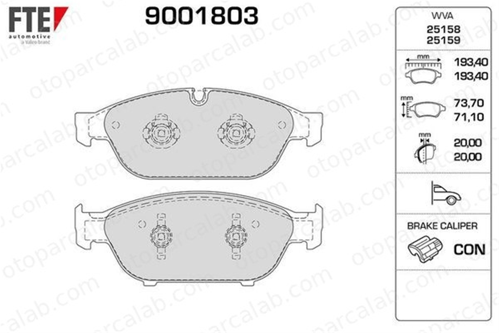 FTE 9001803 Fren Disk Balata Ön AUDI A7 Sportback A6 C7 4G0698151G 4G0698151M