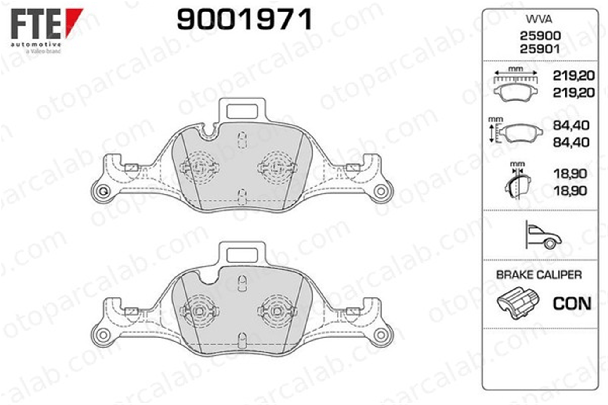 FTE 9001971 Fren Disk Balata Ön BMW 5 5 Touring 34106898192 34116875396