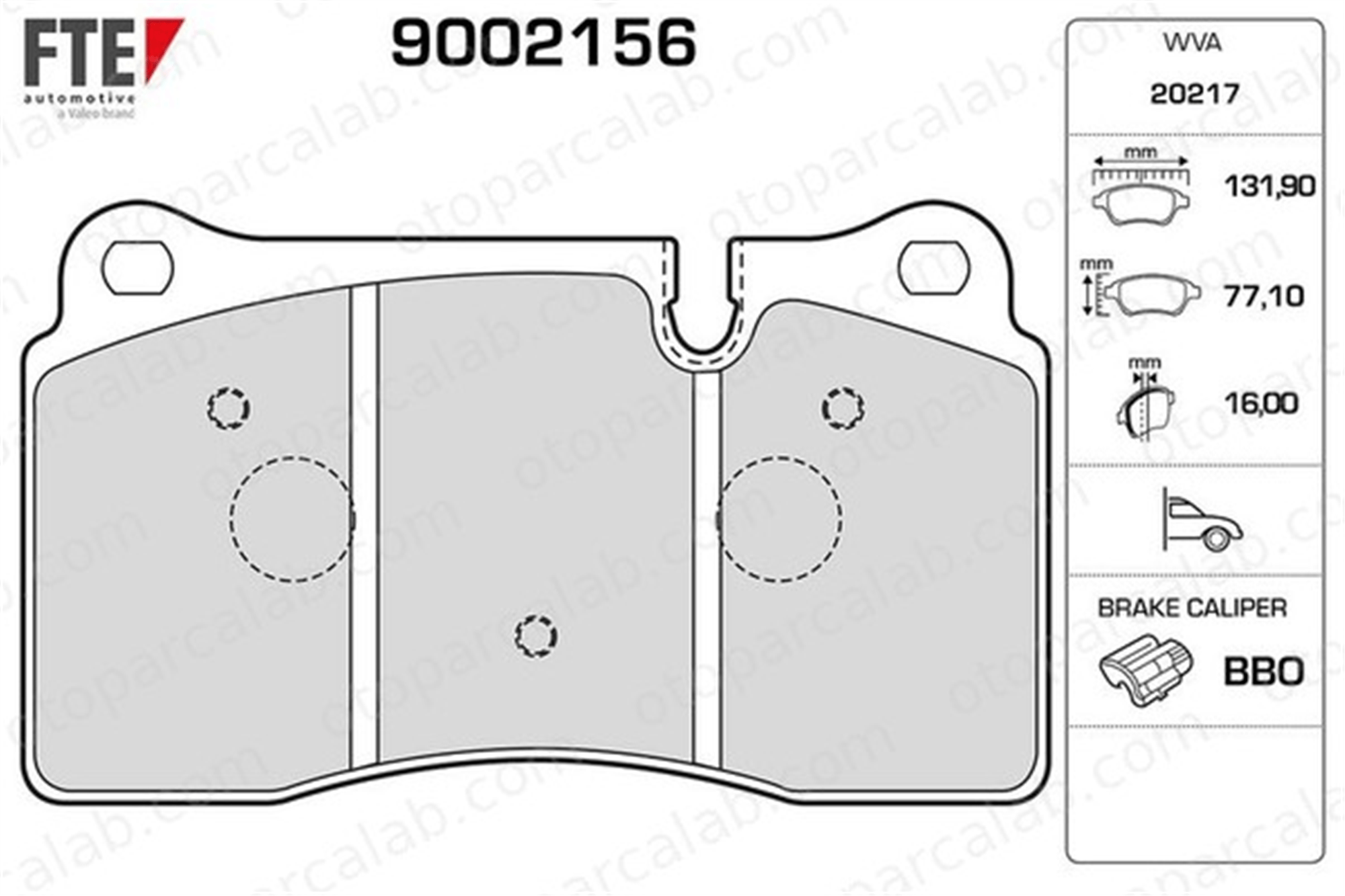 FTE 9002156 Fren Disk Balata Ön ASTON MARTIN DB9 Volante VANTAGE Vantage SFP500070 7G432D007AA
