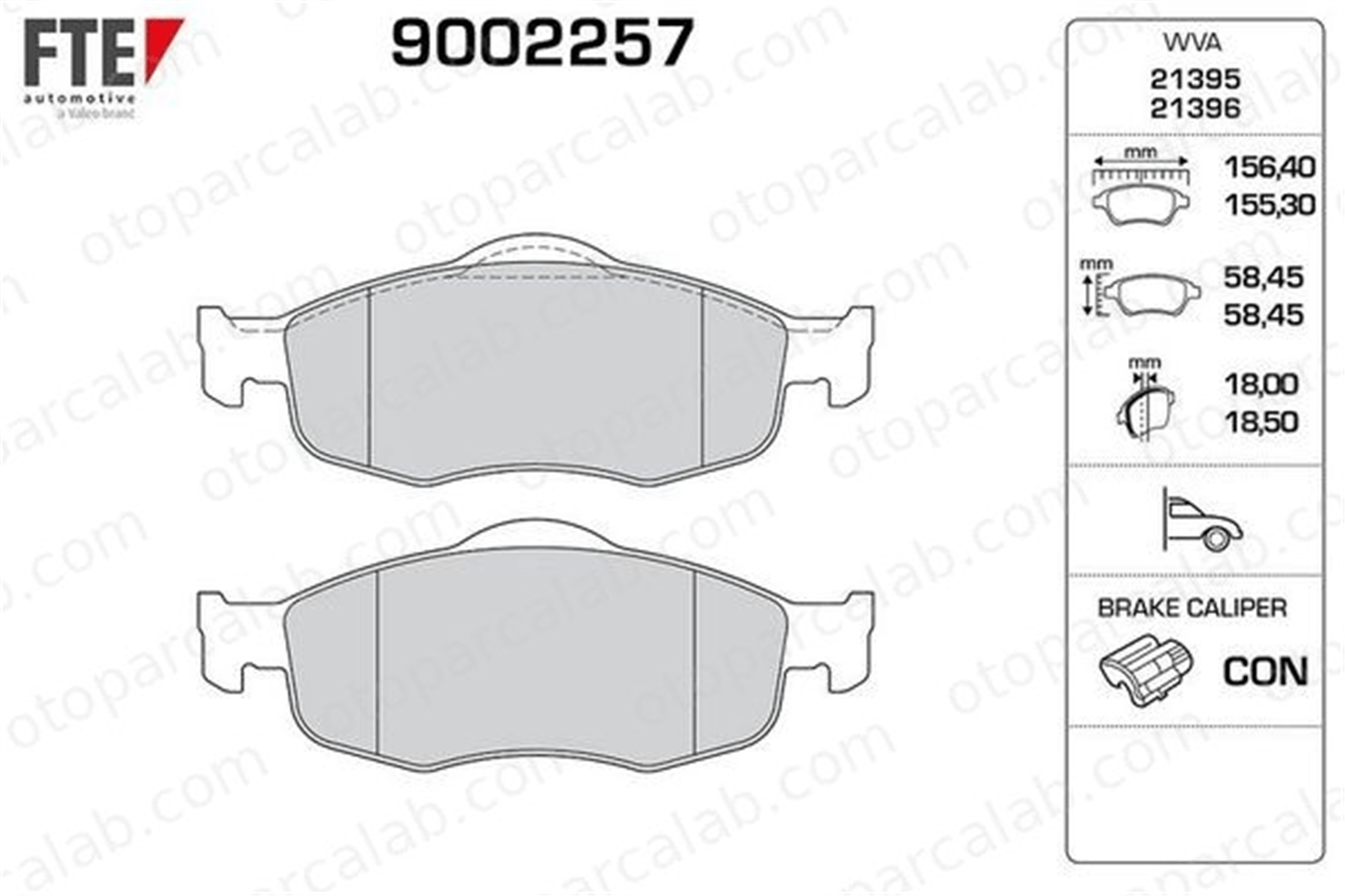 FTE 9002257 Fren Disk Balata Ön FORD MONDEO I MONDEO I Sedan FORDAUMEAOPLA11168778361096942 1073731