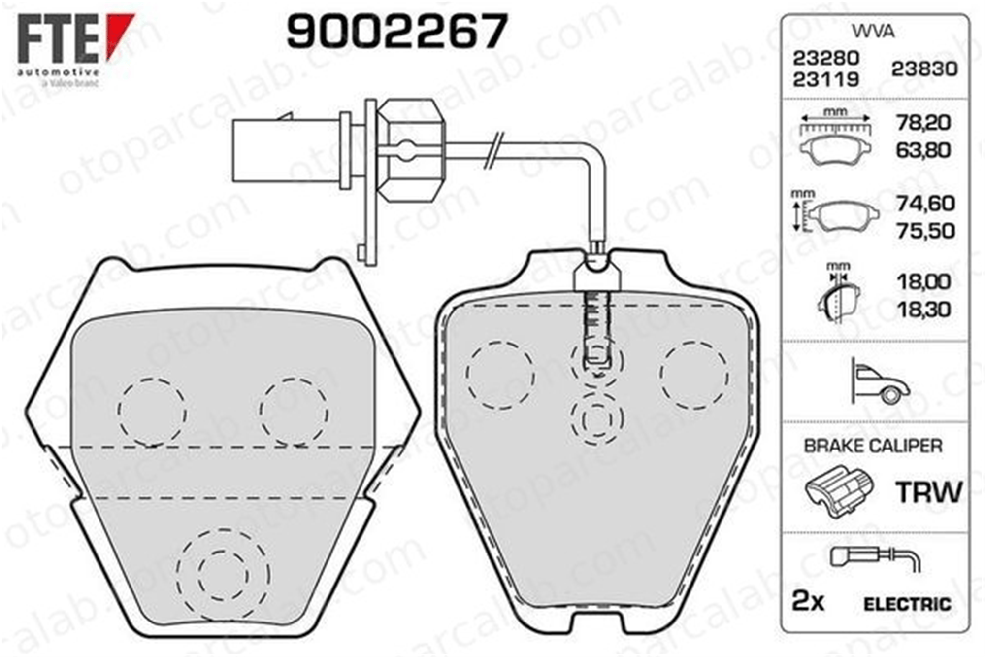 FTE 9002267 Fren Disk Balata Ön AUDI A6 C5 VW PASSAT B5.5 3D0698151B 4B0698151D