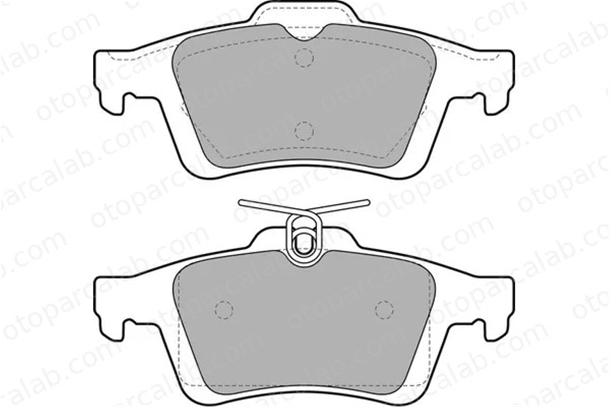 FTE 9005009 Fren Disk Balata Arka FORD FOCUS III FOCUS III Turnier C2C27271 C2Y32648ZA