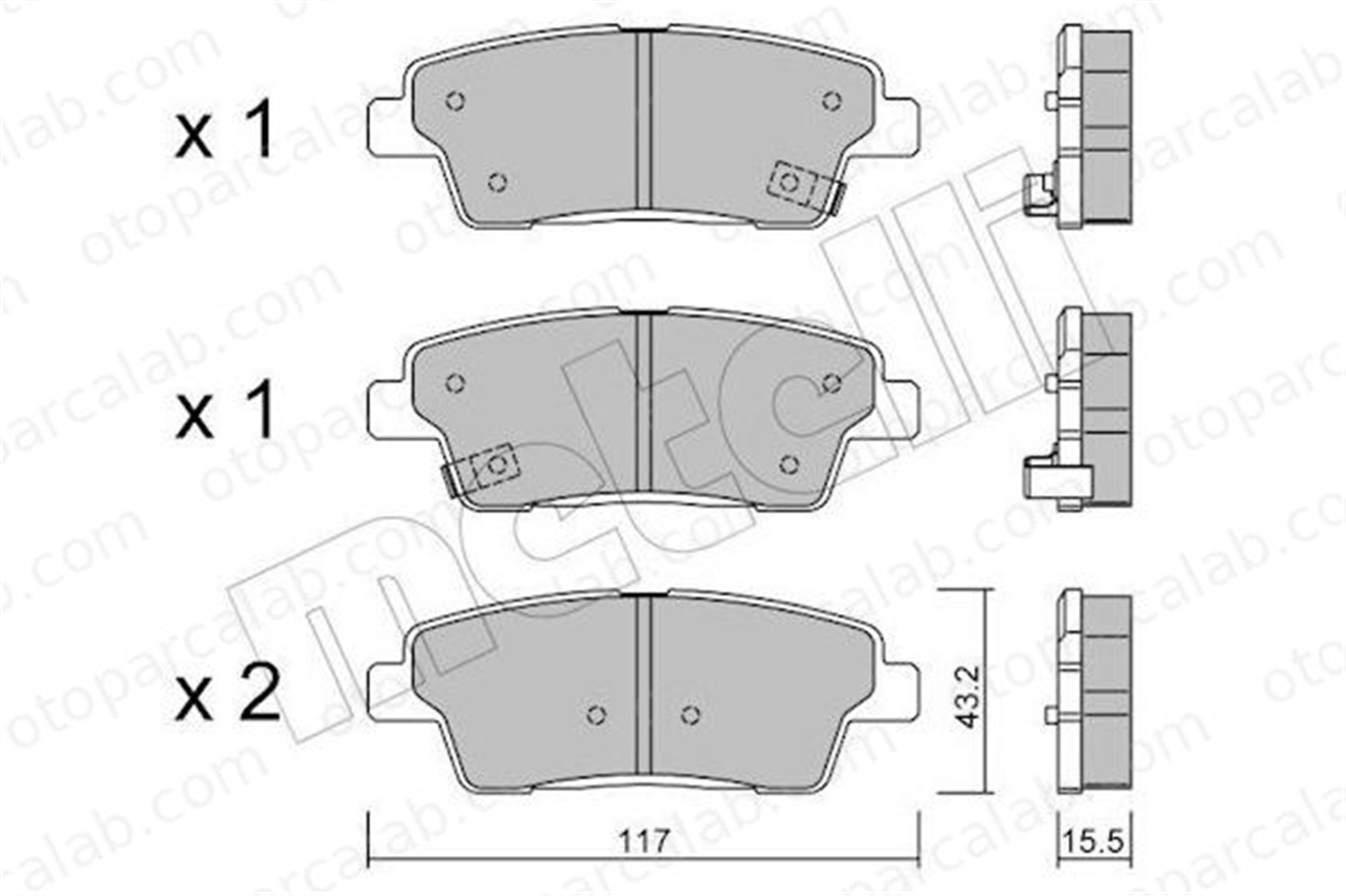 FTE 9005228 Fren Disk Balata Arka HYUNDAI GENESIS 583023MA30