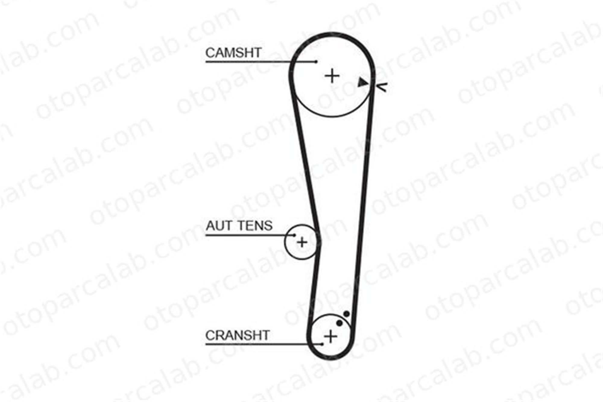 GATES 1568RM Triger Kayışı HYUNDAI ACCENT II ACCENT II Sedan 2431222611 2431222613