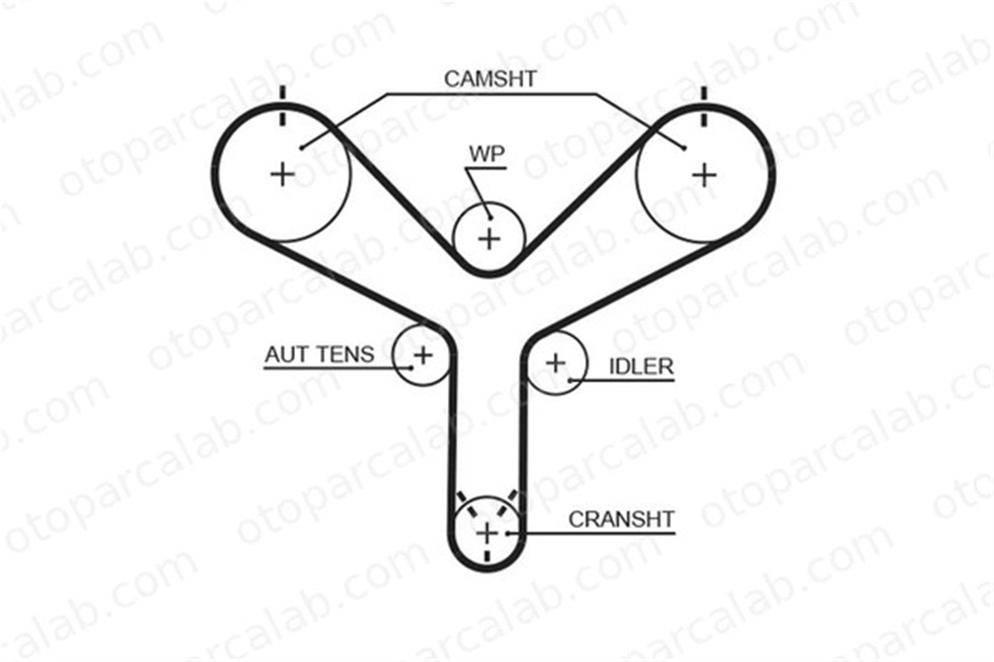 GATES 298 Triger Kayışı TOYOTA HILUX IV Pick-up CRESSIDA Sedan 13568 59095
