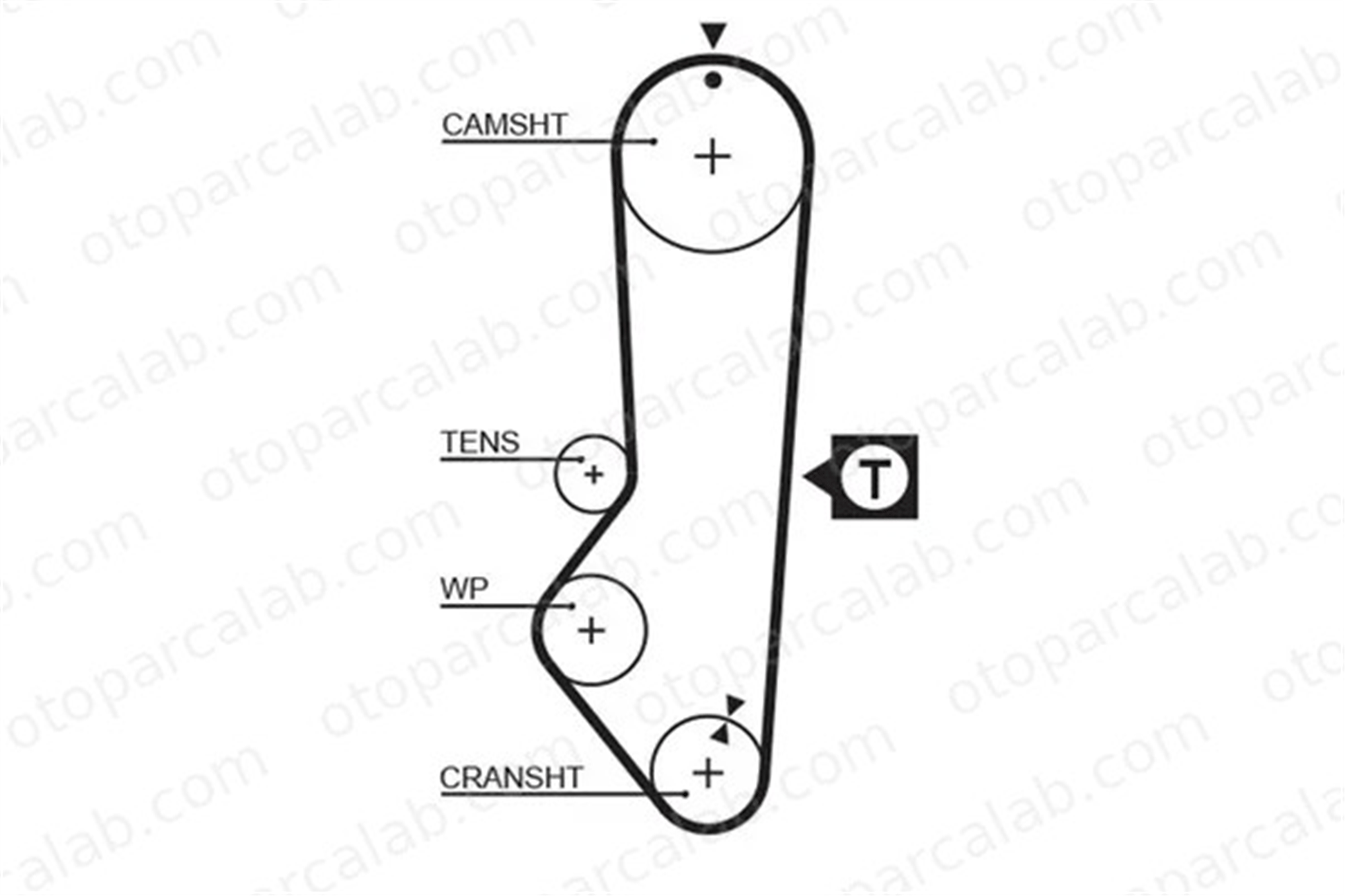 GATES 5225XS Triger Kayışı FORD ORION II ESCORT III 81SM6268HE PMTB157