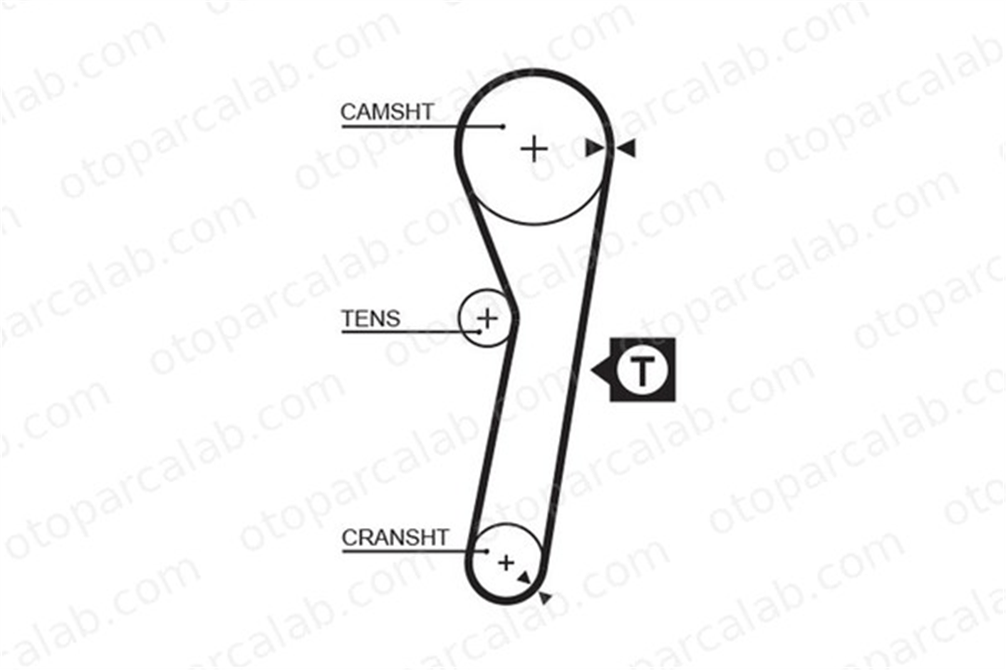GATES 5262XS Triger Kayışı DAIHATSU APPLAUSE I Hatchback CHARADE IV 1356887103 1356887103000