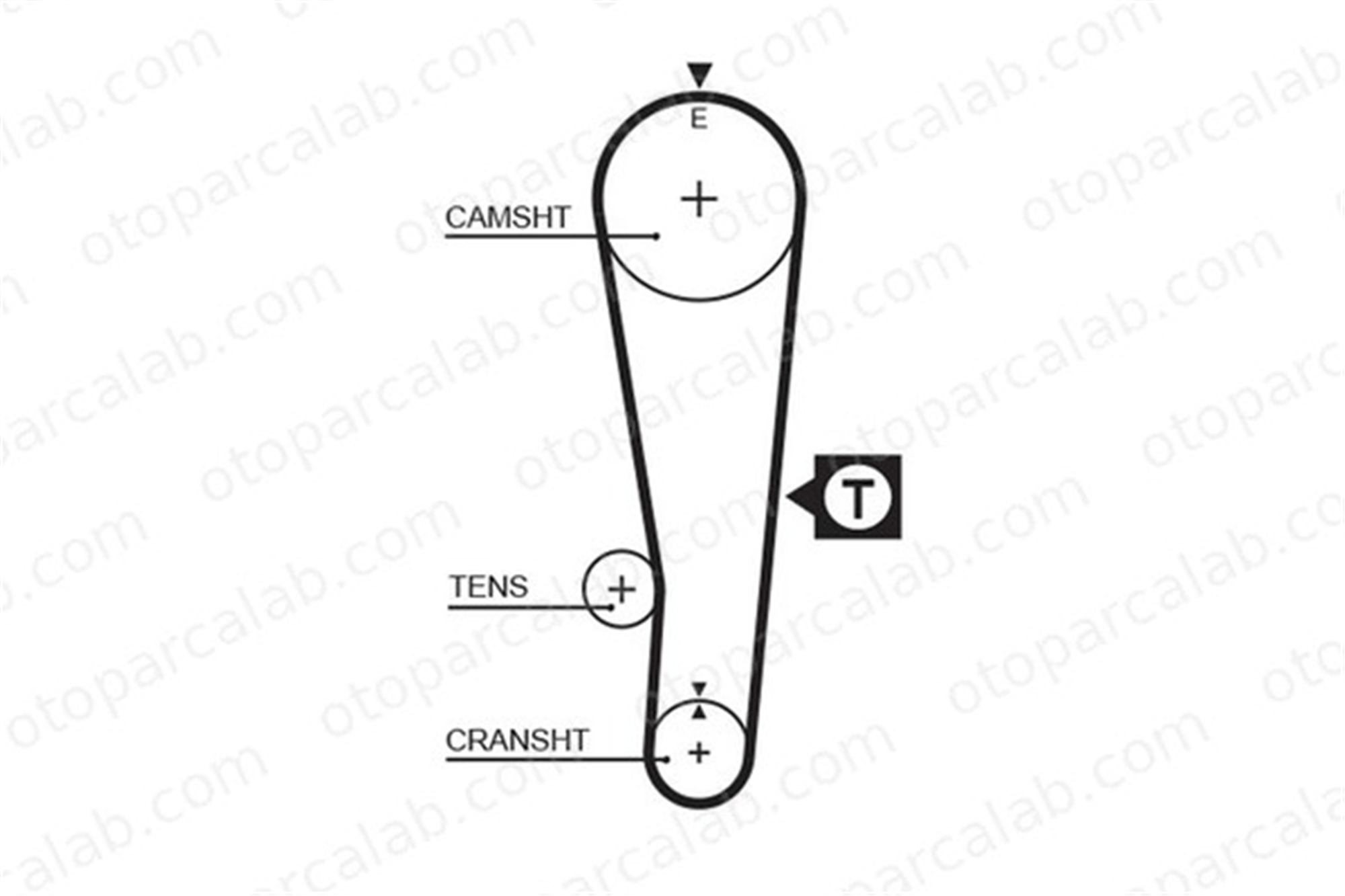 GATES 5382XS Triger Kayışı SUZUKI SWIFT II Hatchback BALENO 1140770C00 11407M70C00