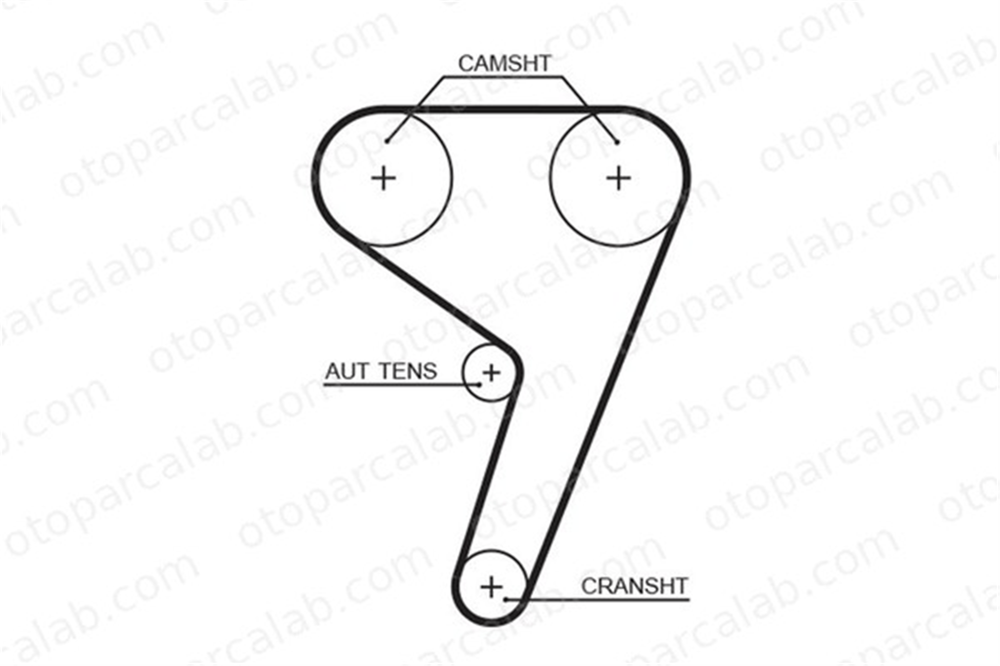 GATES 5433XS Triger Kayışı FORD FIESTA V PUMA 96MM6K288BA 1823388