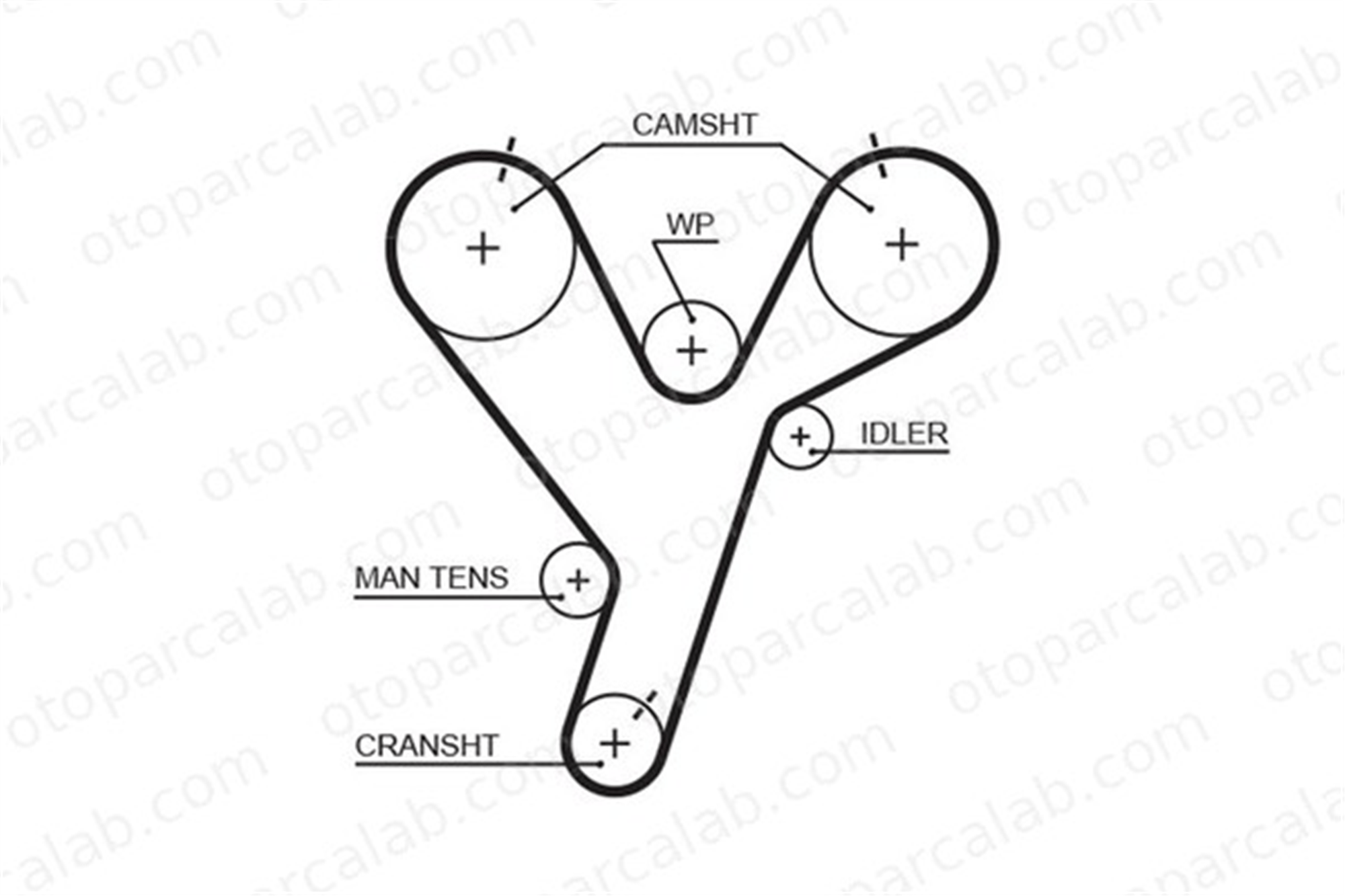 GATES 5446XS Triger Kayışı CHRYSLER STRATUS MITSUBISHI PAJERO SPORT I MD307487 PMTB428
