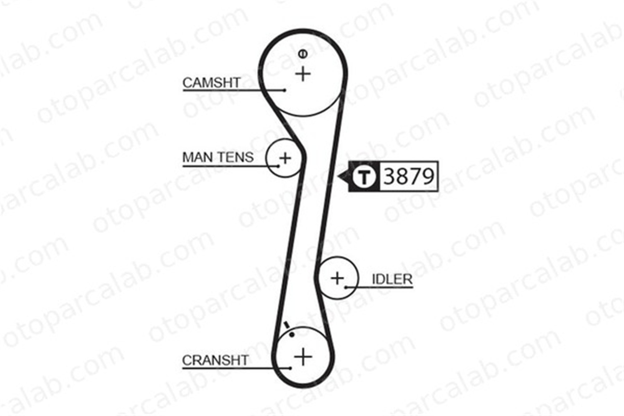 GATES 5457XS Triger Kayışı HYUNDAI COUPE II ELANTRA III 2431223201 PMTB405
