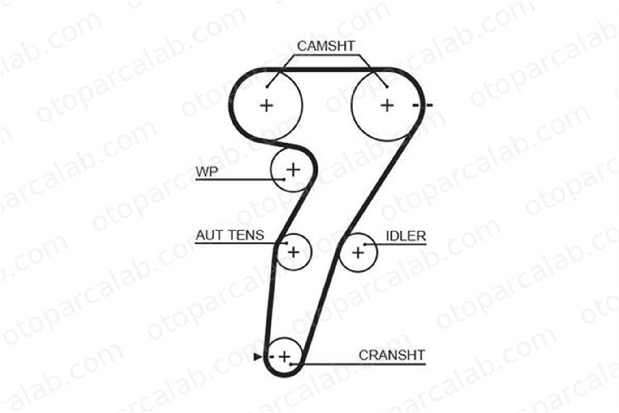 GATES 5469XS Triger Kayışı ALFA ROMEO 156 156 Sportwagon 55210626 60656341