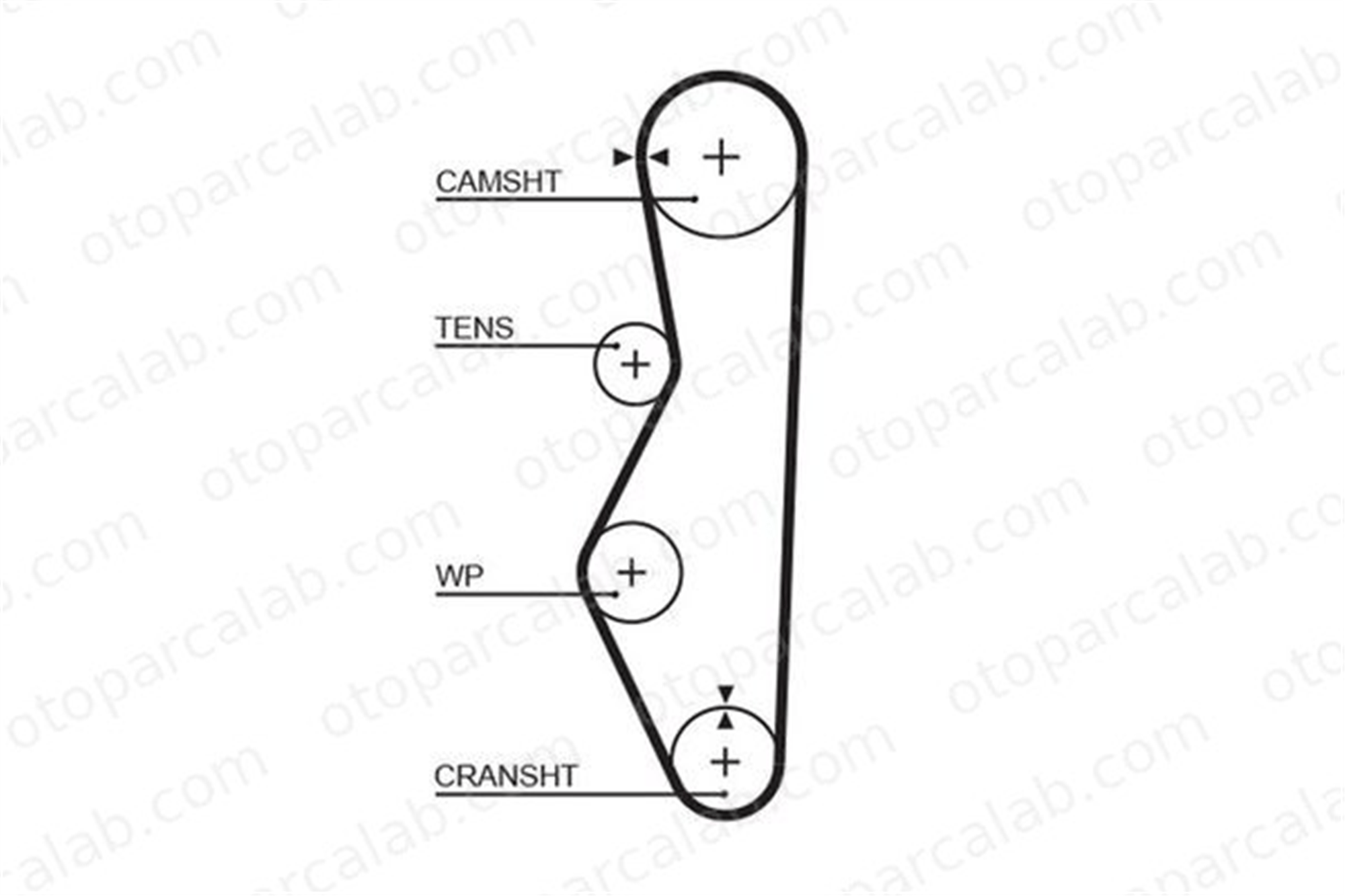 GATES 5521XS Triger Kayışı LADA SAMARA SAMARA Sedan 21080100604010