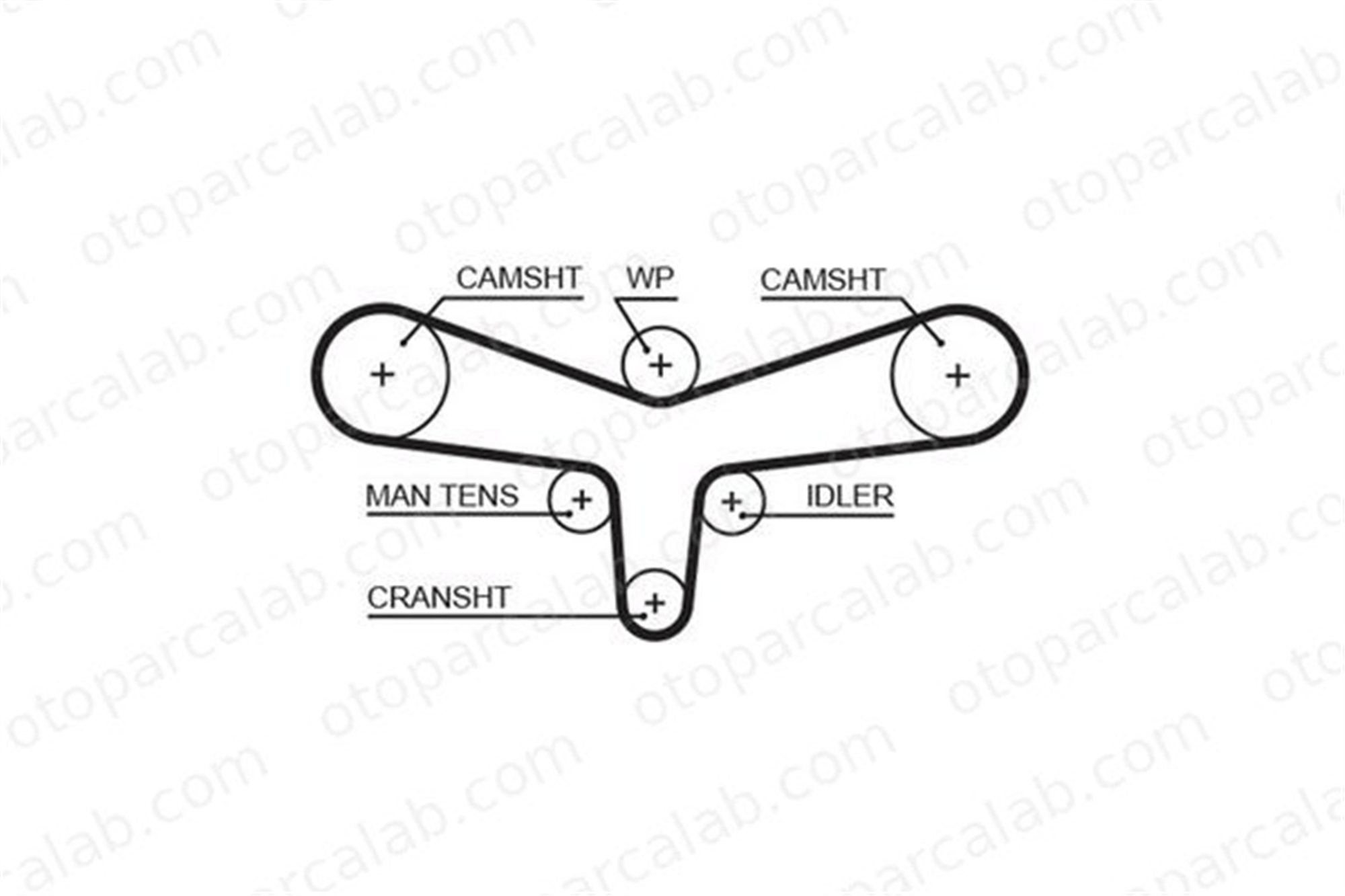 GATES 5557XS Triger Kayışı AUDI A6 C5 A6 C5 Avant 59109119B 059109119B