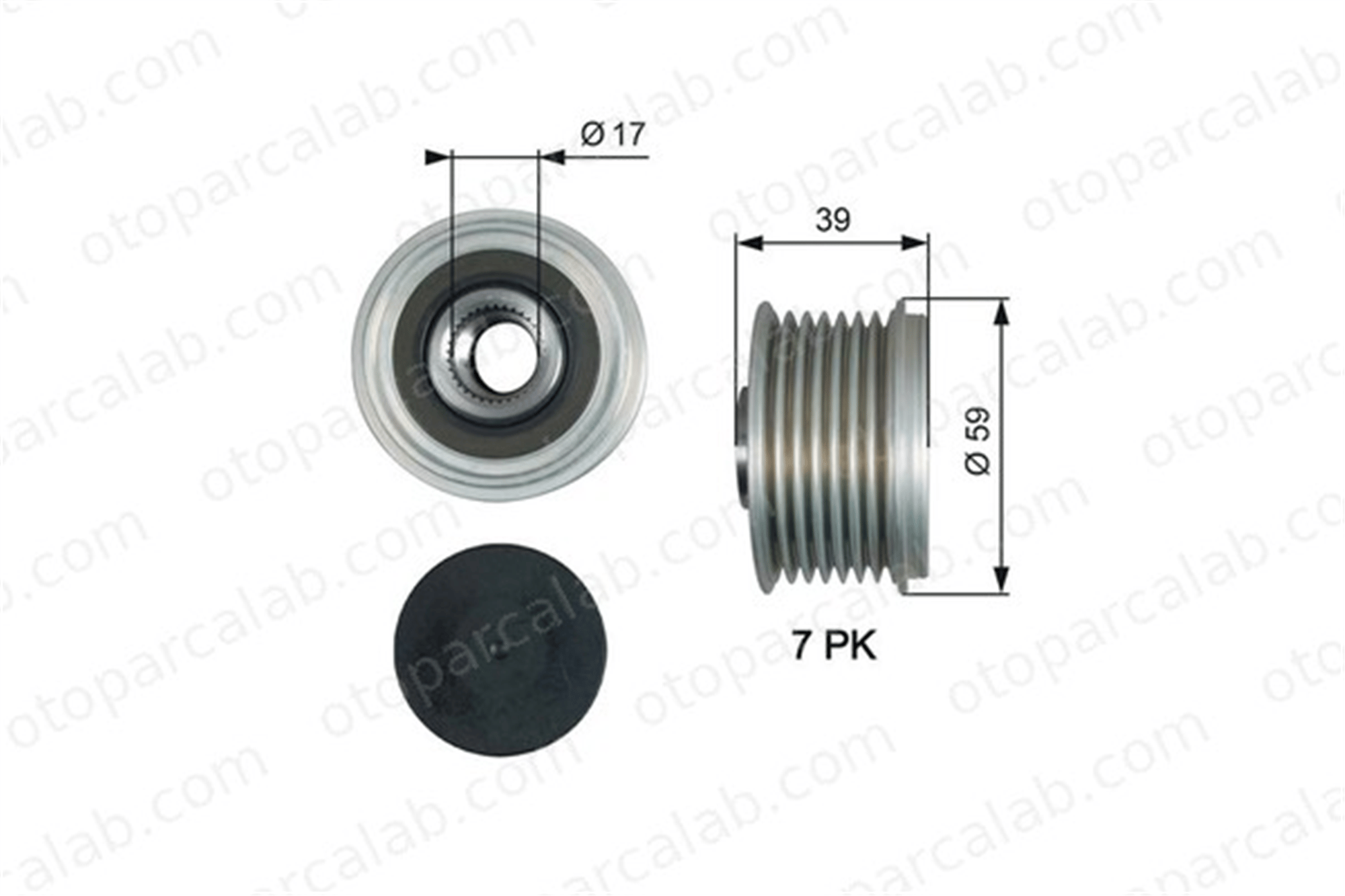 GATES OAP7189 Alternatör Kasnağı MERCEDES-BENZ X-SERISI NISSAN NP300 NAVARA Pick-up 231001HH1B A6991502800