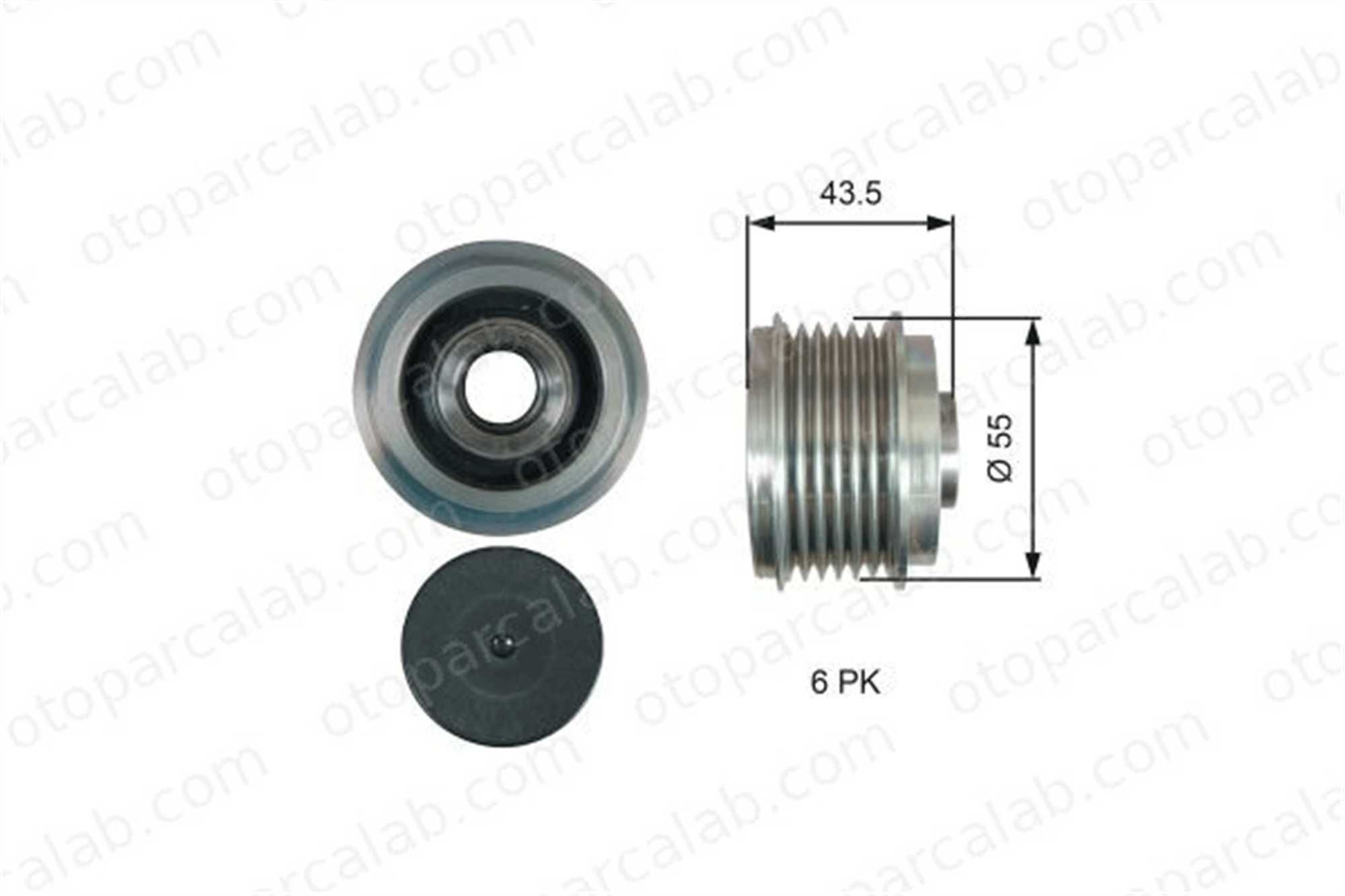 GATES OAP7219 Alternatör Kasnağı DACIA DUSTER LODGY 8200960533 7711368727