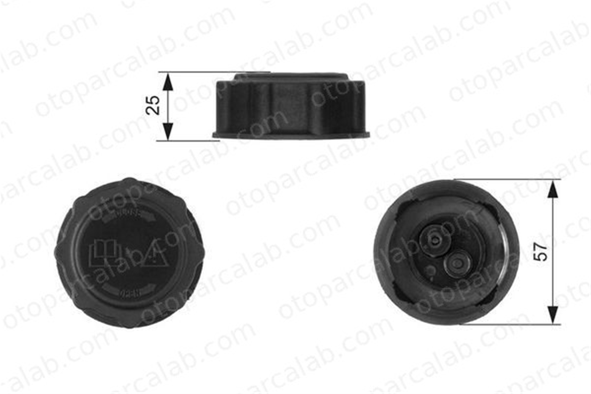 GATES RC233 Radyatör Yedek Su Depo Kapağı FORD SIERRA II SIERRA I Hatchback 86FB8100FB 1647750