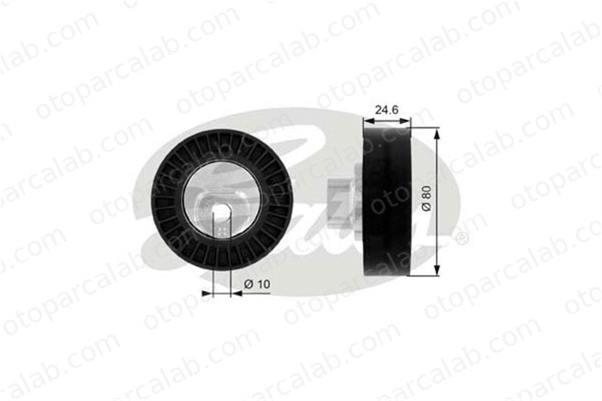 GATES T38069 Vantilatör Kayış Gergi Rulmanı BMW 3 Coupe 3 11287841228 11281726181