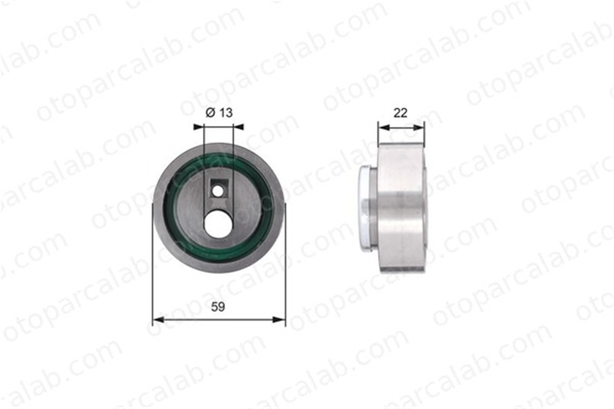GATES T41129 Triger Gergi Rulmanı CITROËN BX AX 82954 0829.54