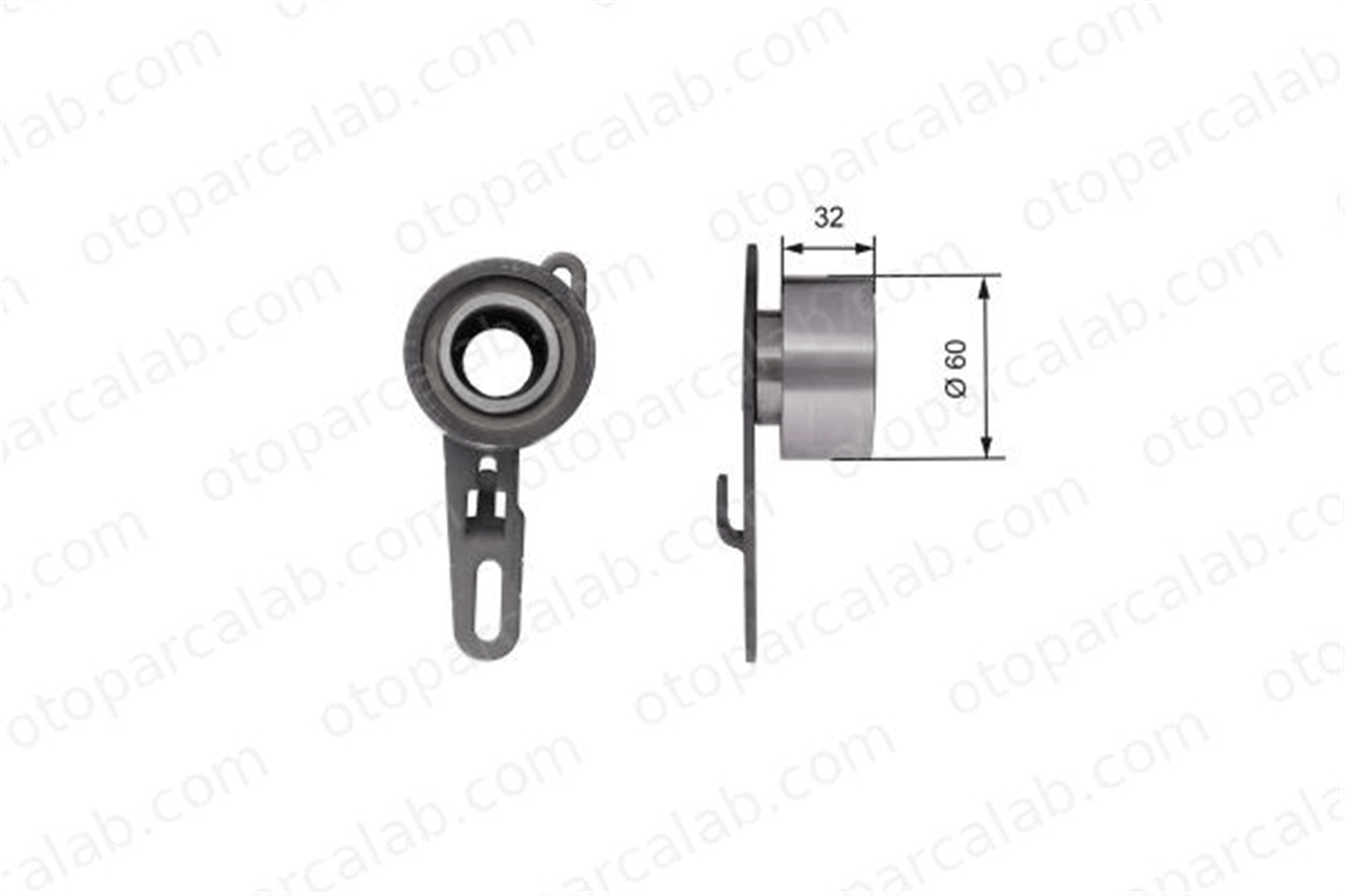 GATES T41150 Vantilatör Kayış Gergi Rulmanı FORD TRANSIT Panelvan/Van TRANSIT Minibüs/Otobüs 1682935 6121753