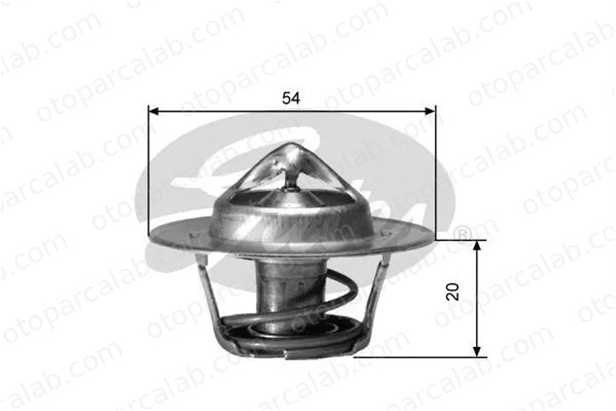 GATES TH00182G2 Termostat 82 °C CITROËN BX BX Break TH00182G2 133837