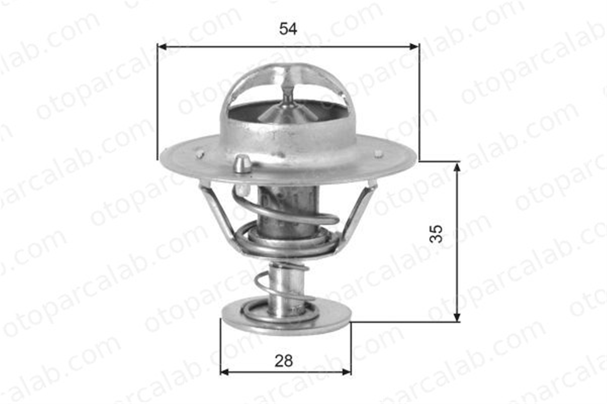 GATES TH00782G1 Termostat FORD TRANSIT Minibüs/Otobüs HYUNDAI H-1 / STAREX Minibüs/Otobüs 6129739 844F8575AA