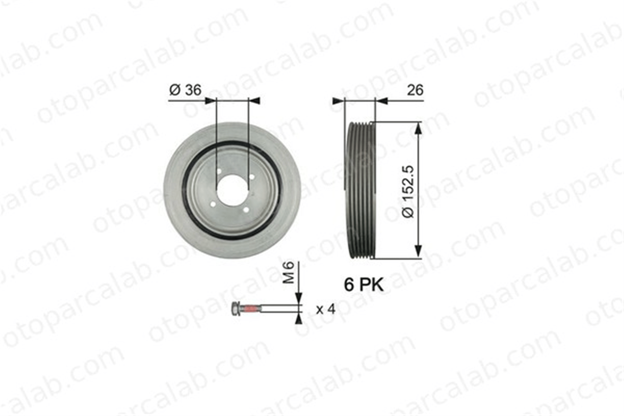 GATES TVD1011A Krank Kasnak CITROËN BERLINGO / BERLINGO FIRST Kasa/büyük limuzin BERLINGO / BERLINGO FIRST MPV 515L7 0515.L7