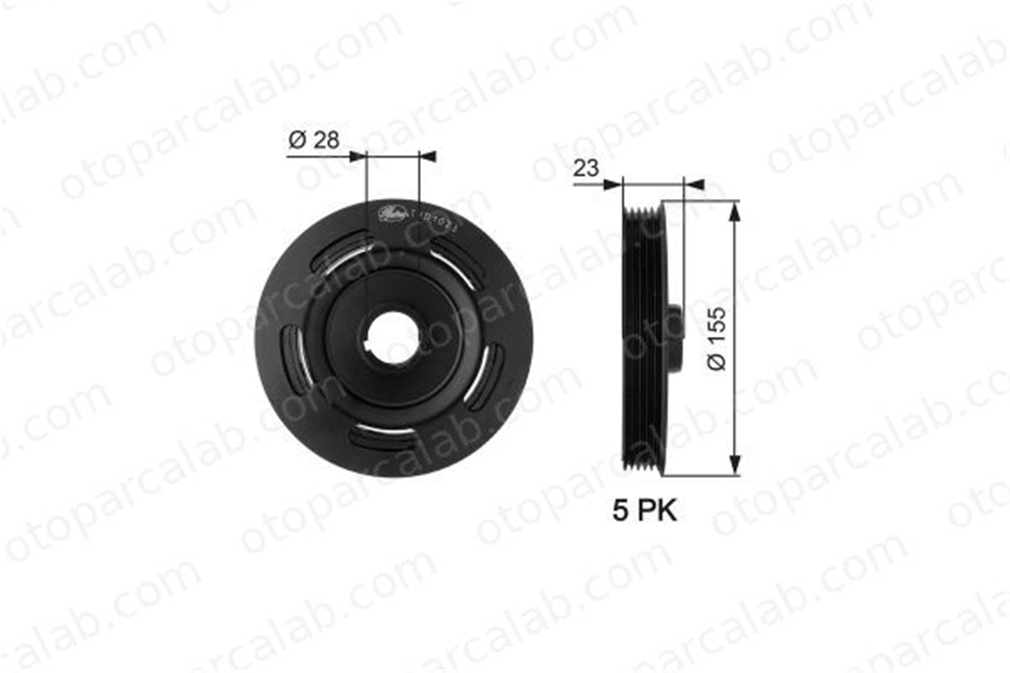 GATES TVD1023 Krank Kasnak MERCEDES-BENZ A-SERISI VANEO A1660300393 1660300393