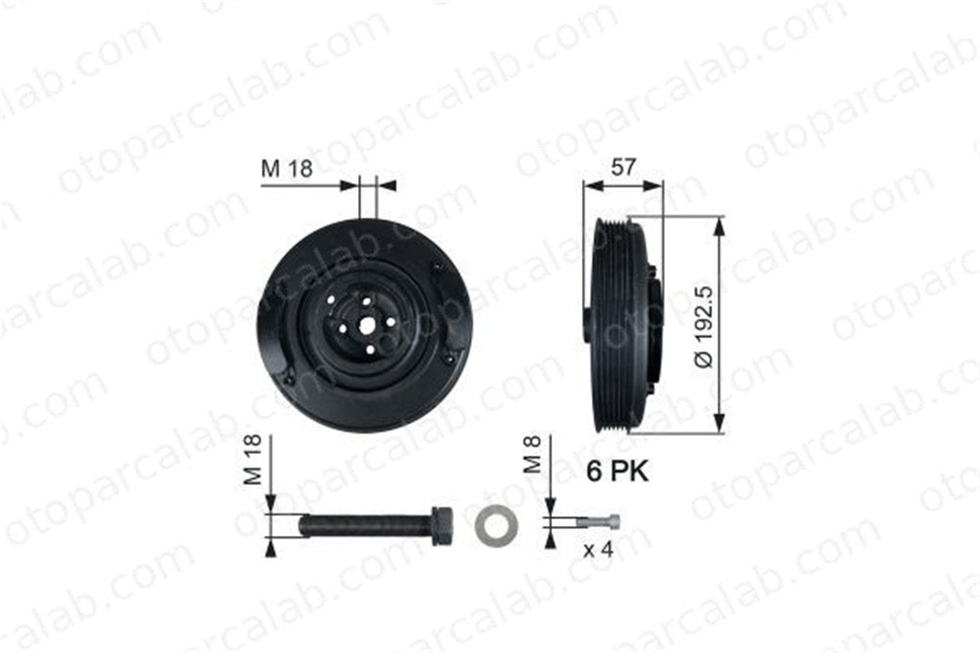 GATES TVD1033A Krank Kasnak VW TRANSPORTER T4 Minibüs/Otobüs TRANSPORTER T4 Panelvan/Van 74105251M 074105251M
