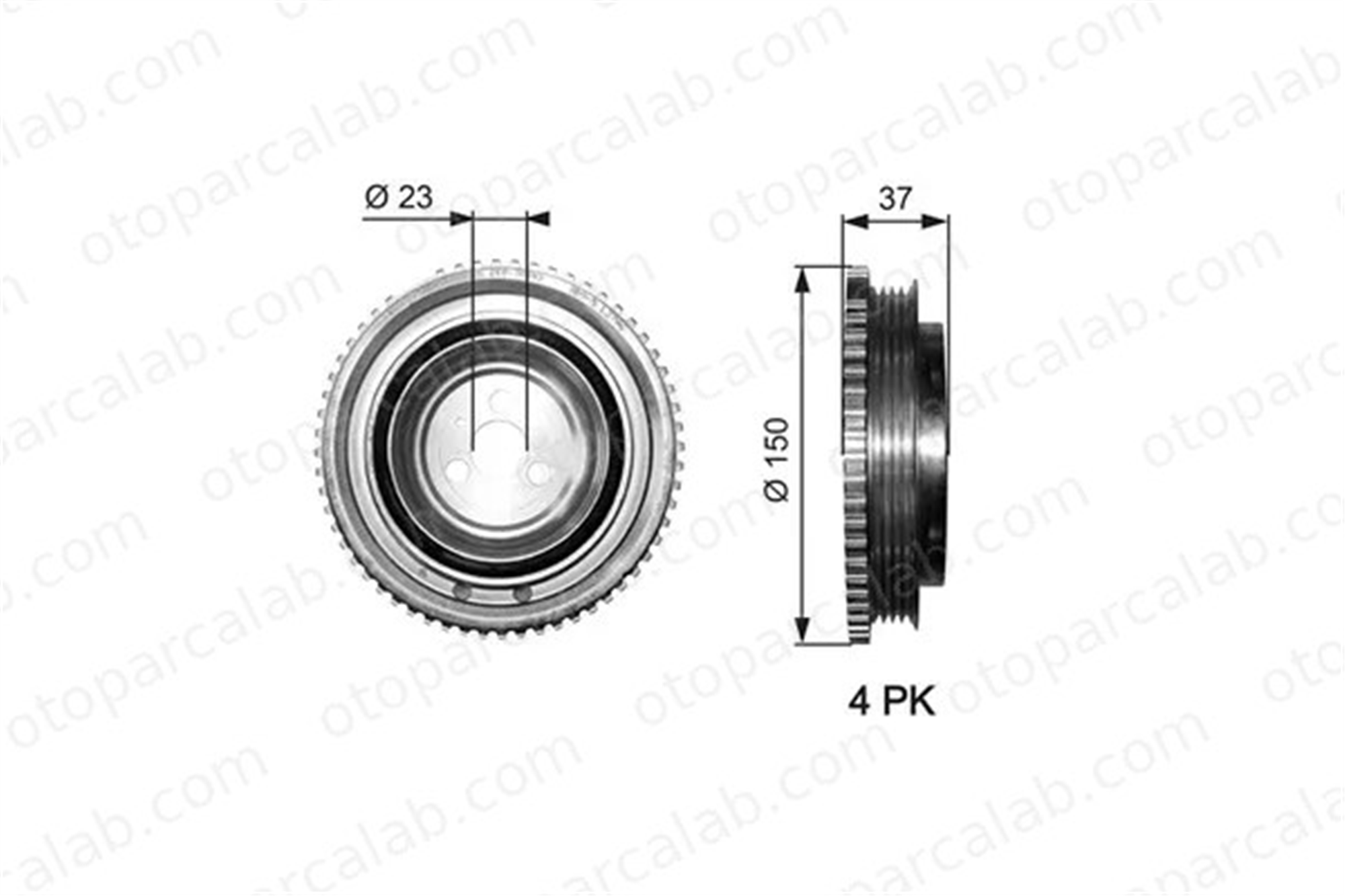 GATES TVD1053 Krank Kasnak ALFA ROMEO MITO FIAT PANDA 55181230 55189263