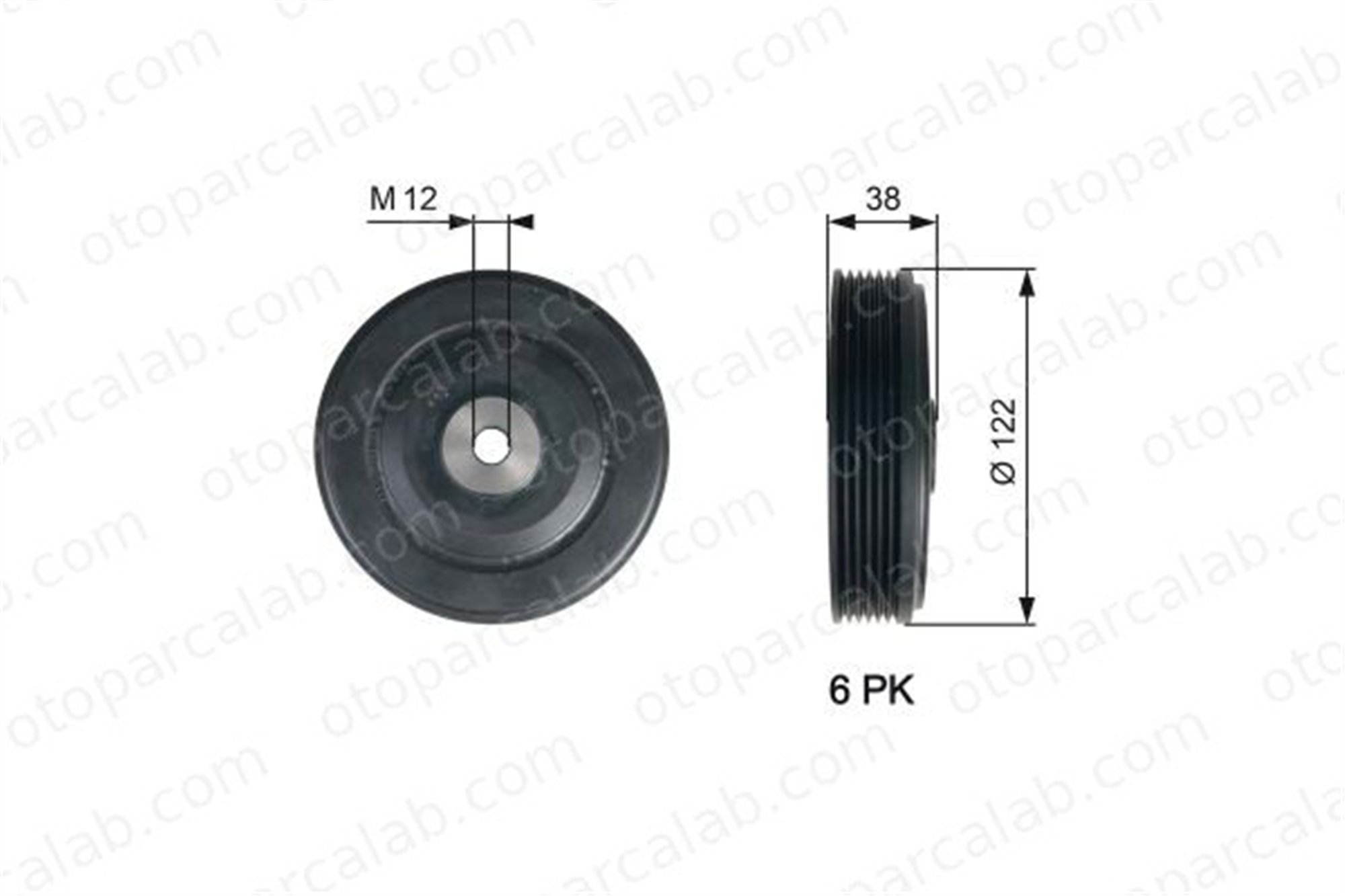 GATES TVD1112 Krank Kasnak RENAULT MEGANE I Classic MEGANE I 7700109260 7700738072