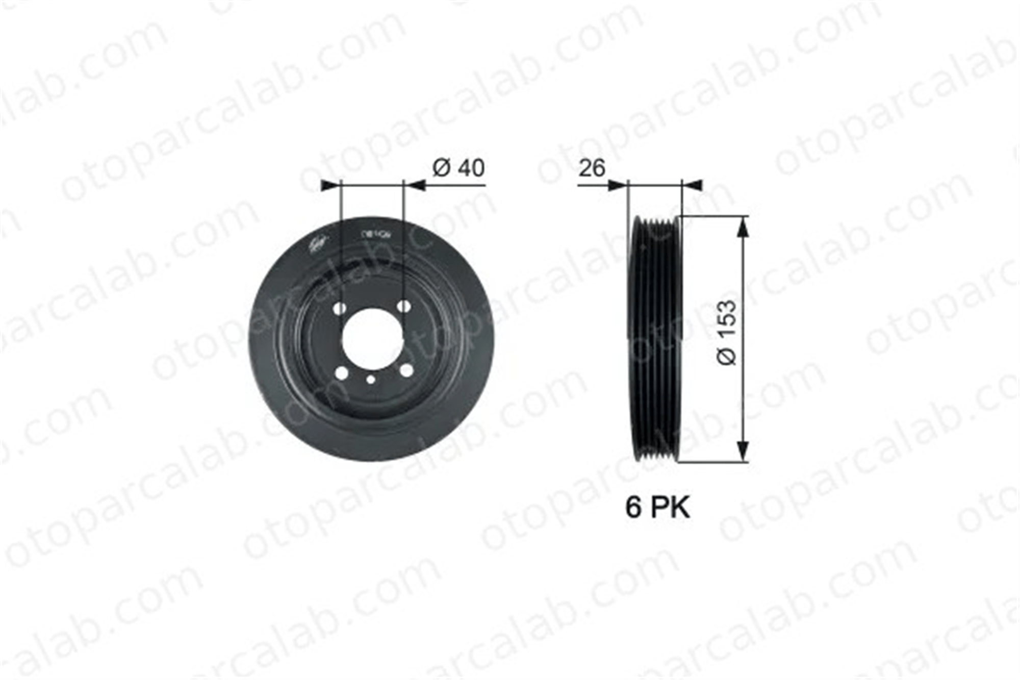 GATES TVD1129 Krank Kasnak HYUNDAI SANTA FÉ II TUCSON 2312427400 2312427000