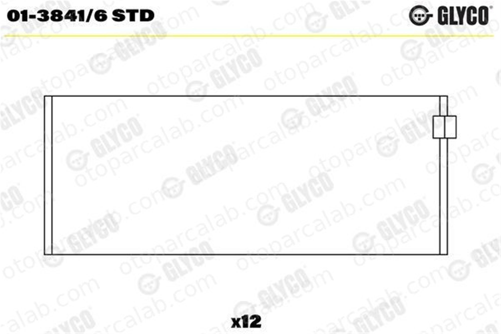 GLYCO 01-3841/6 STD Kol Yatak (STD) VW SHARAN FORD GALAXY I 21105707B 21105701B