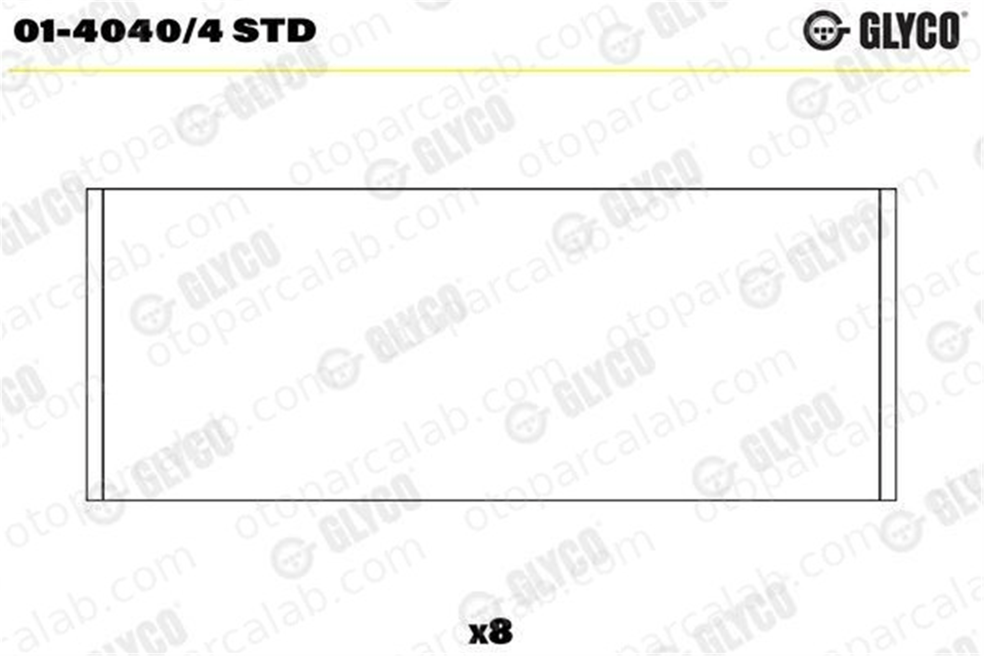 GLYCO 01-4040/4 STD Kol Yatak (STD) FORD FOCUS III Turnier C-MAX II 140404STD 98MM6211A
