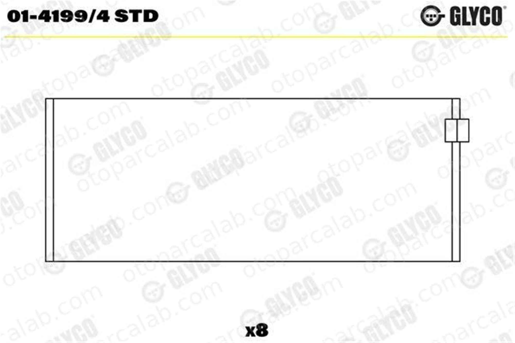 GLYCO 01-4199/4 STD Kol Yatak (STD) CITROËN BX AX 141994STD 60681