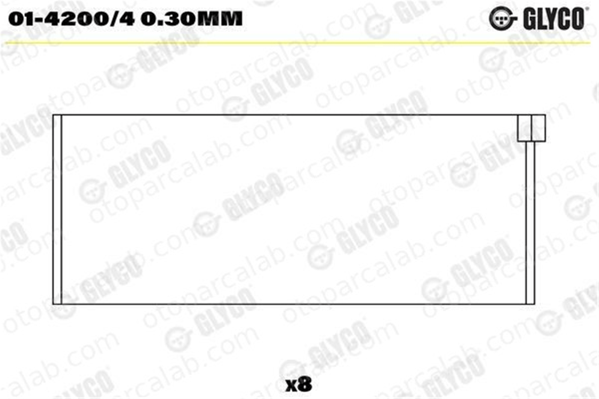GLYCO 01-4200/4 0.30mm Kol Yatak (0.30) CITROËN BERLINGO / BERLINGO FIRST MPV BX 142004030mm 60682