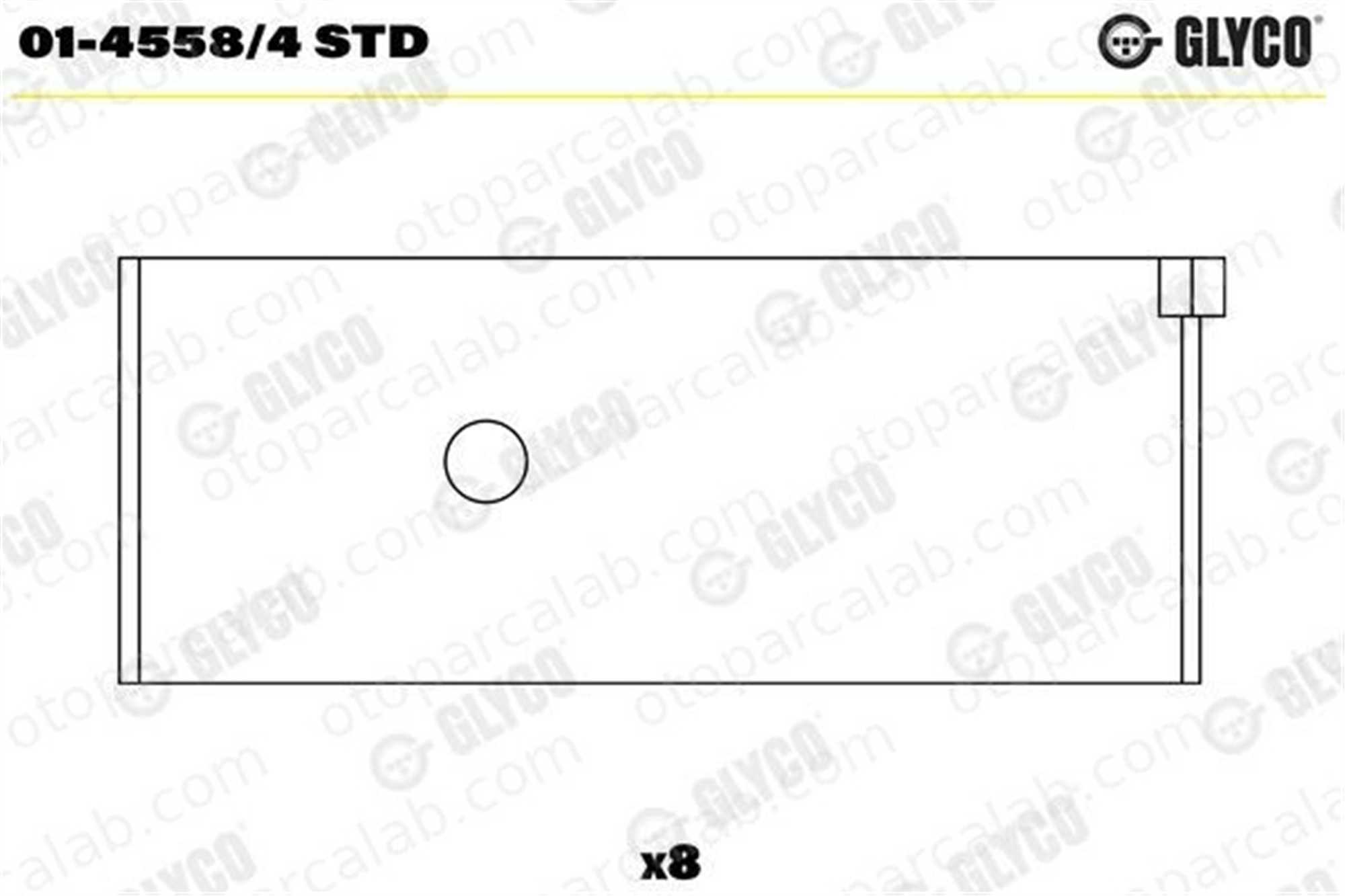 GLYCO 01-4558/4 STD Kol Yatak (STD) FIAT DUCATO Panelvan/Van DUCATO Panorama 72105 9400606650