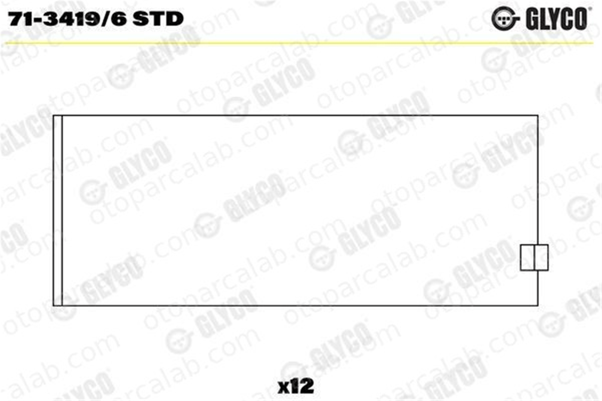 GLYCO 71-3419/6 STD Kol Yatak (STD) BMW 3 5 12805823 12848432