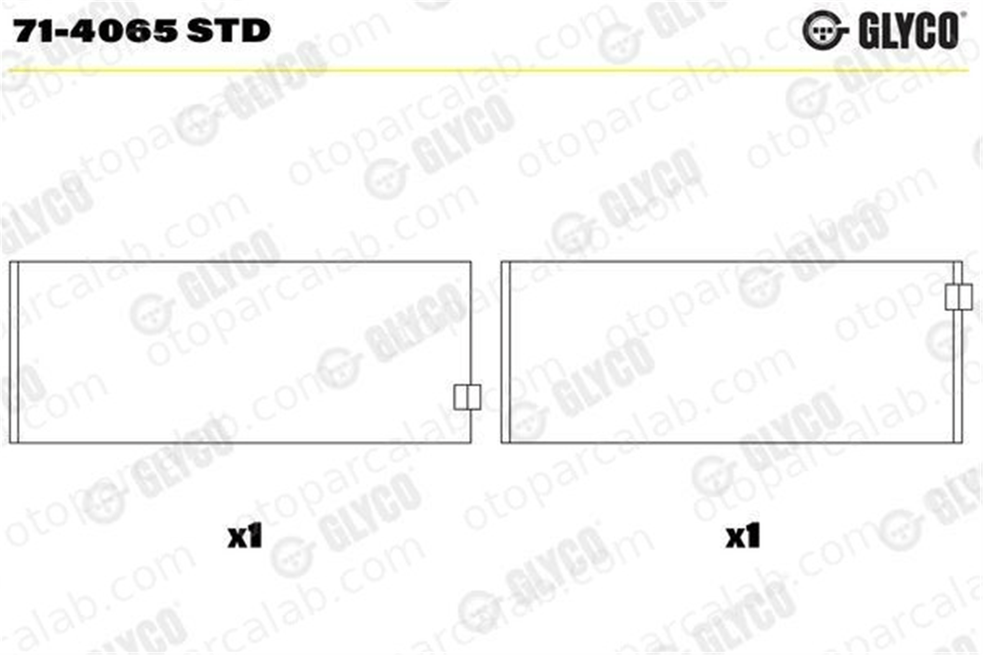 GLYCO 71-4065 STD Kol Yatak (STD) MERCEDES-BENZ ATEGO 2 ATEGO 141634STD 9060304860