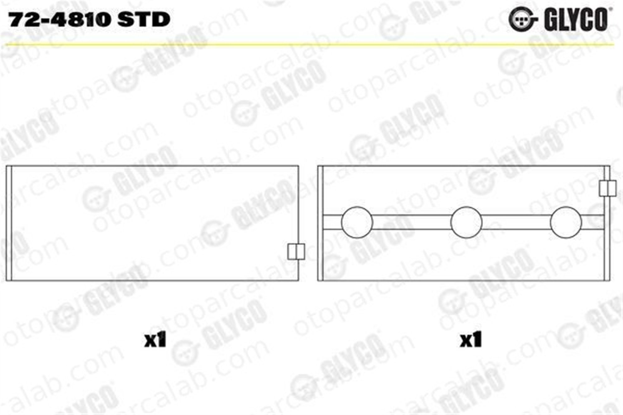 GLYCO 72-4810 STD Ana Yatak (STD) MERCEDES-BENZ E-SERISI E-SERISI T-Model A6420331901 6420330302