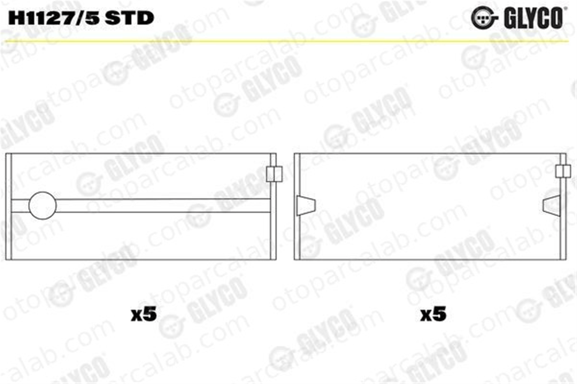 GLYCO H1127/5 STD Ana Yatak (STD) OPEL ASTRA H ASTRA H GTC 618207 F7235