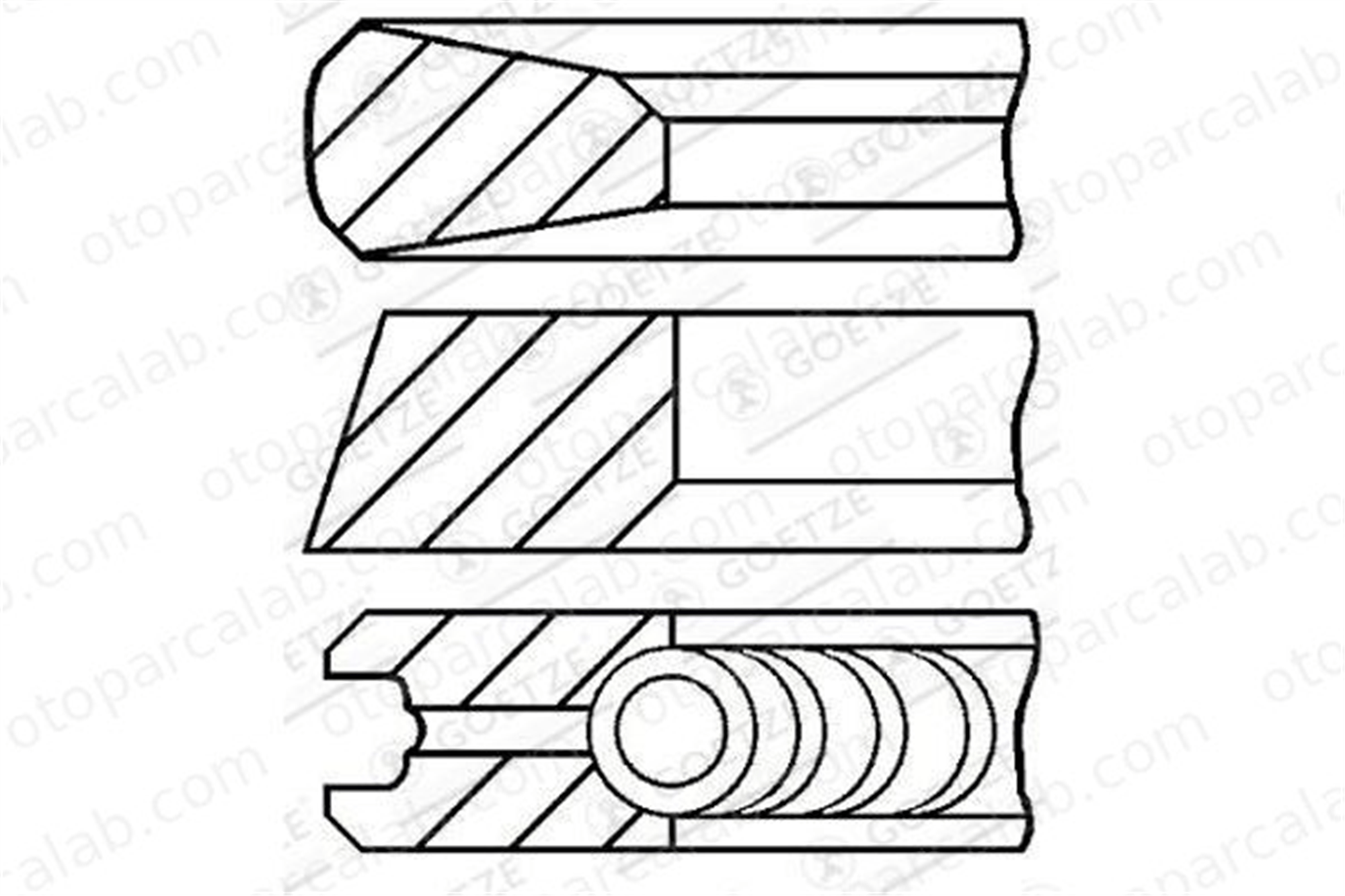 GOETZE 06-862000-20 Segman (100.00MM-STD) FENDT Farmer DEUTZ-FAHR AGROTRON 686200020 4230683