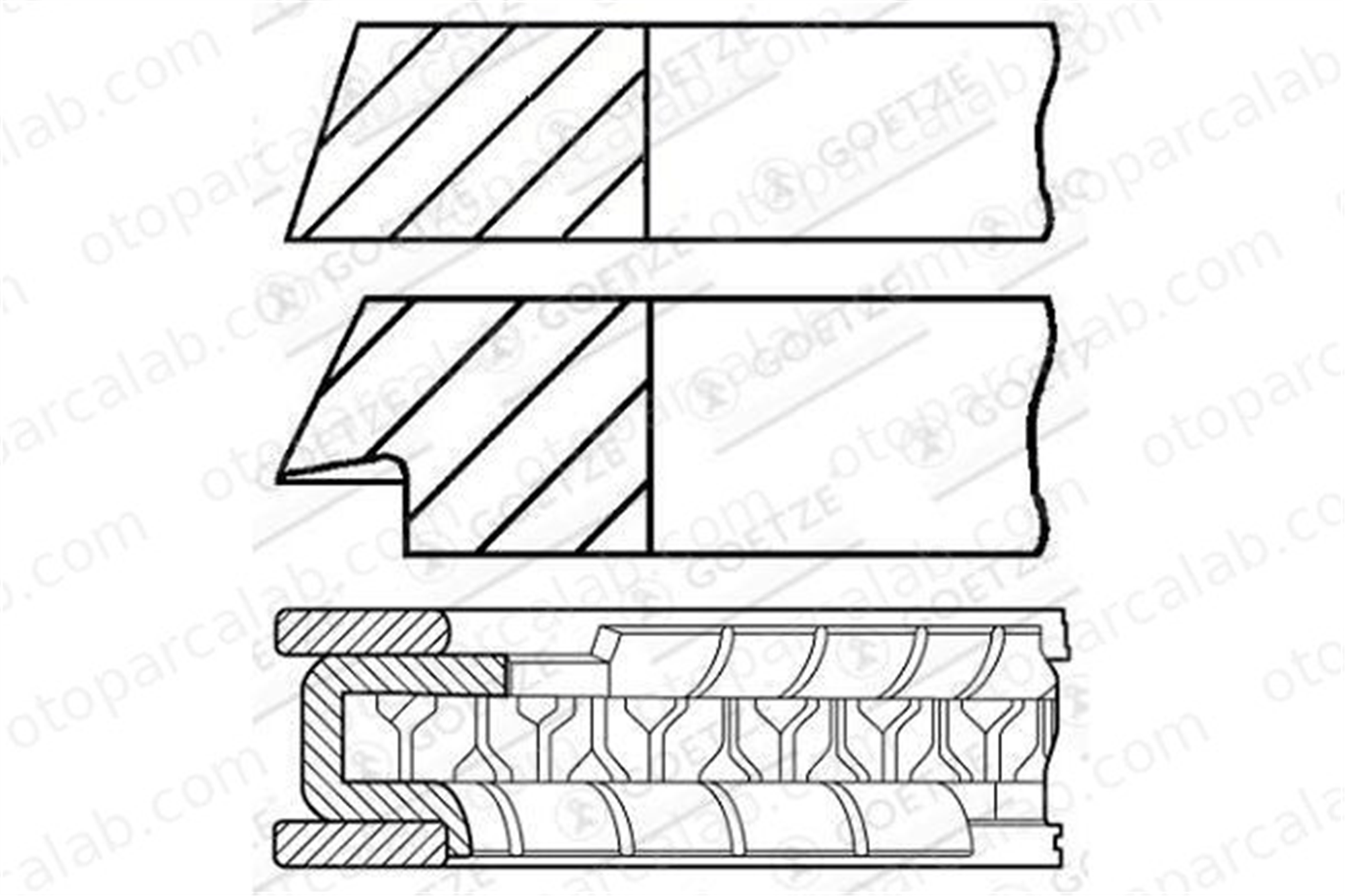 GOETZE 08-101200-00 Segman (80.00MM-STD) MERCEDES-BENZ A-SERISI VANEO 810120000 1660300024
