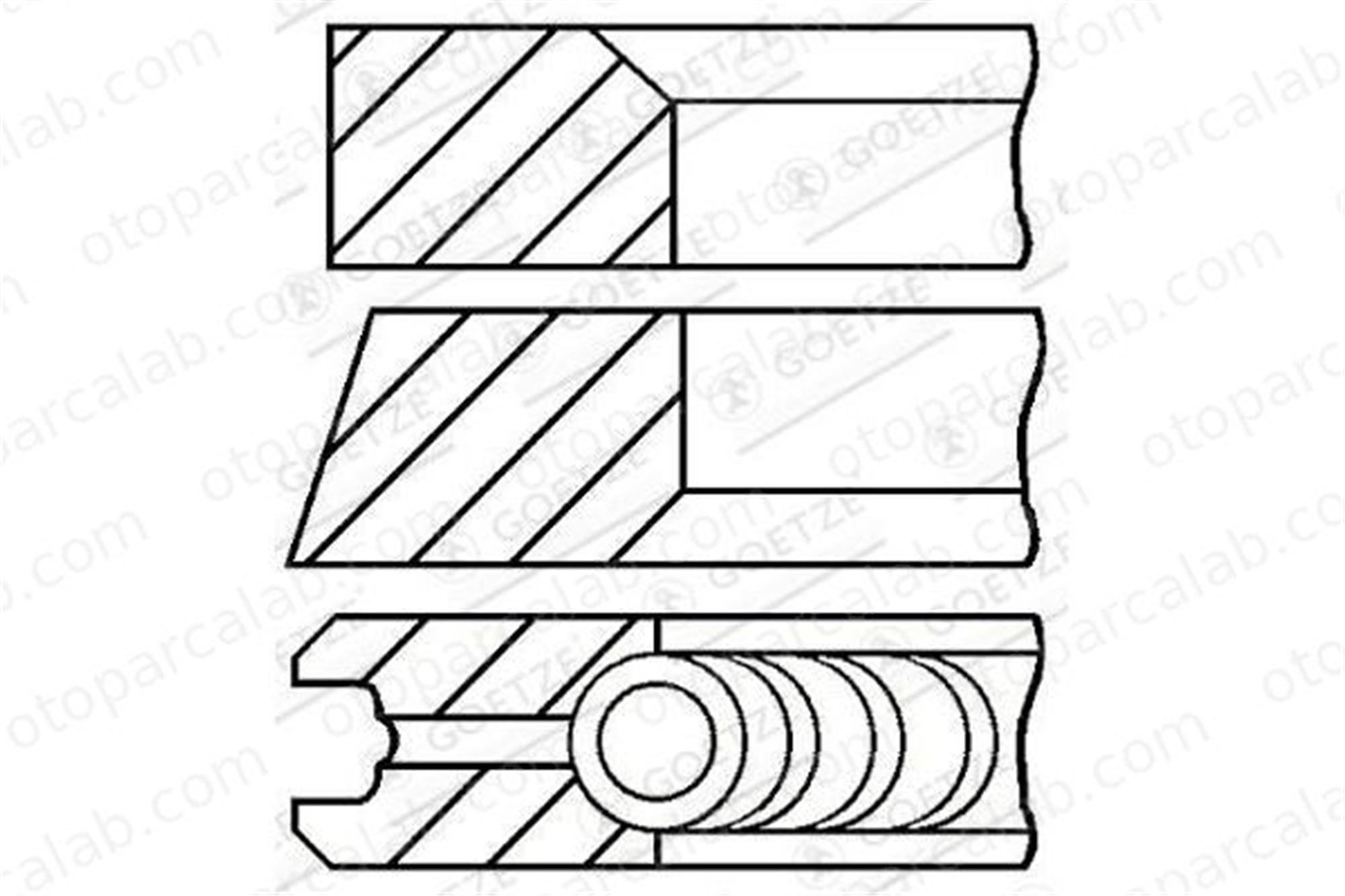 GOETZE 08-136300-00 Segman (86.00MM-STD) MERCEDES-BENZ S-SERISI E-SERISI 08-136300-00