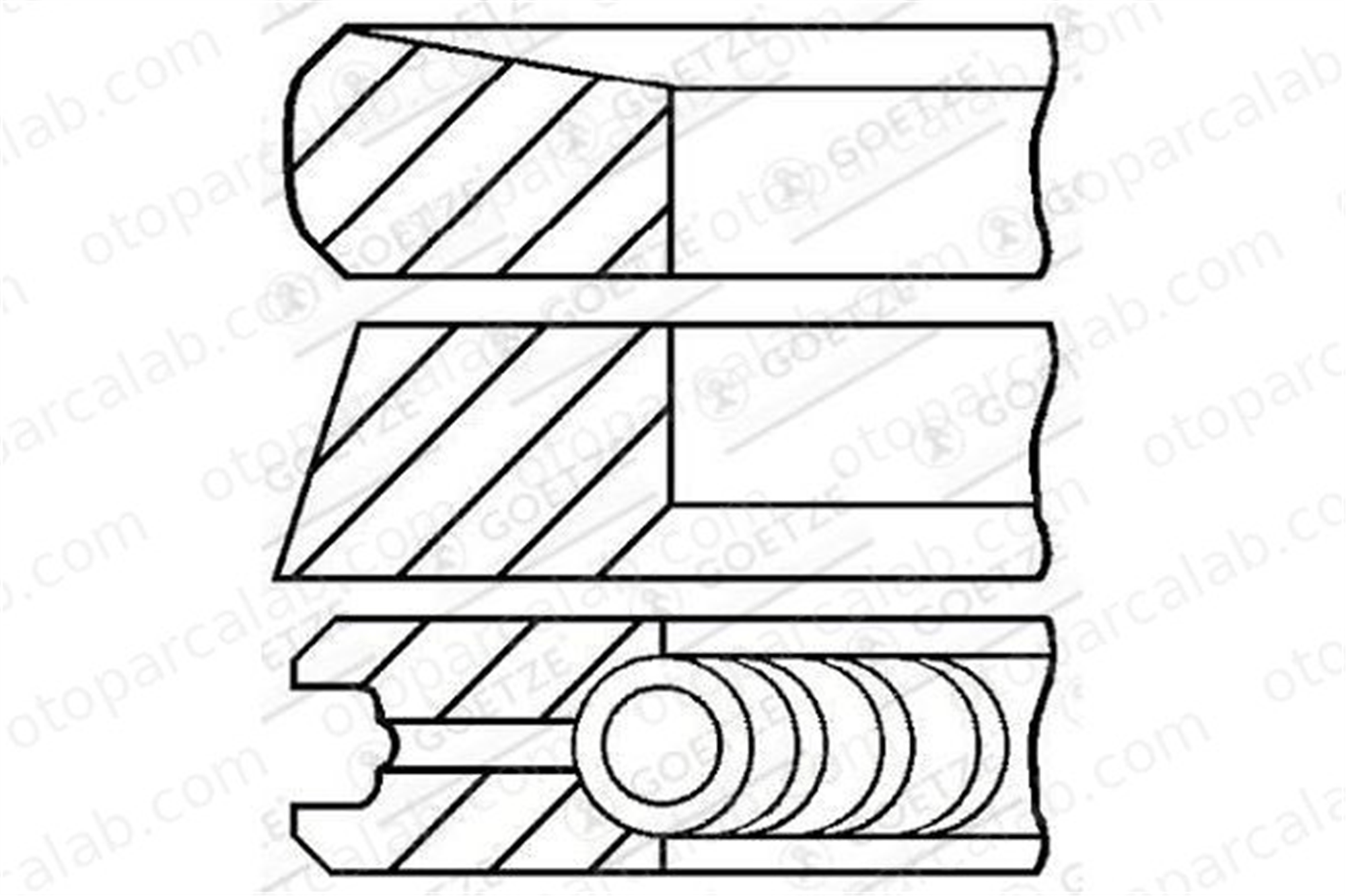GOETZE 08-422000-00 Segman (84.00MM-0.40) NISSAN X-TRAIL II RENAULT KOLEOS I 842200000 4431147