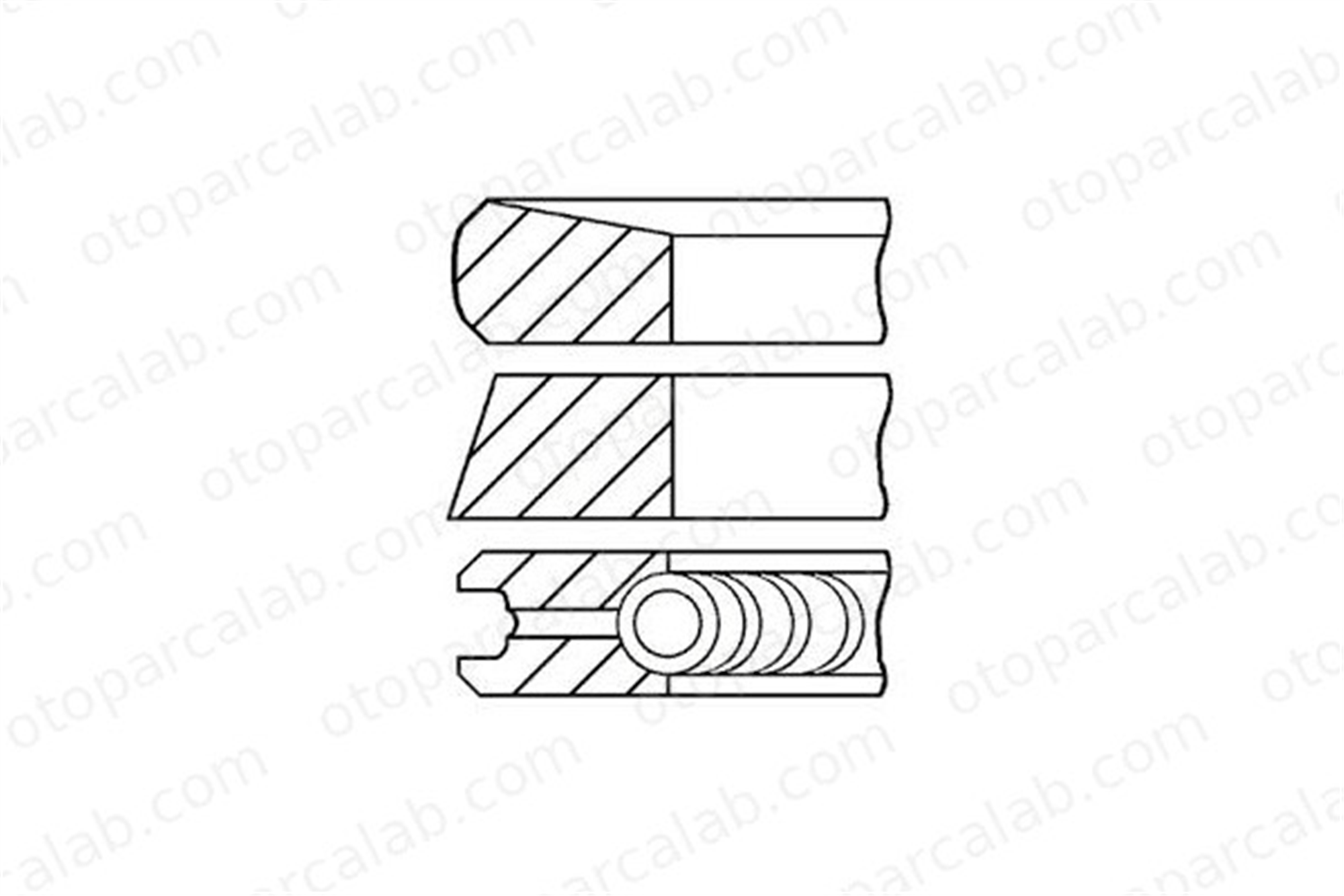 GOETZE 08-443108-00 Segman (85.00MM-0.60) CITROËN JUMPER Panelvan/Van JUMPER Platform şasi 08-443108-00