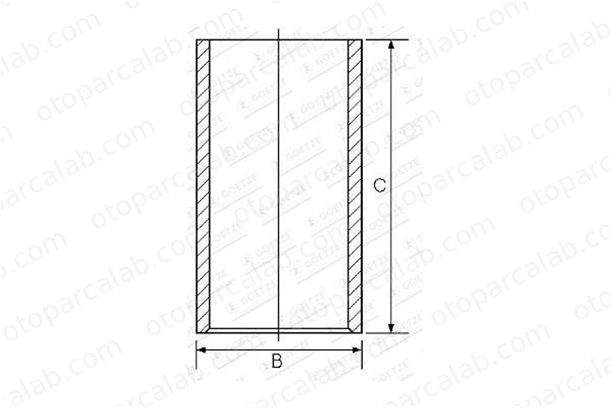 GOETZE 14-015400-00 Gömlek (104.00MM-STD) 1401540000
