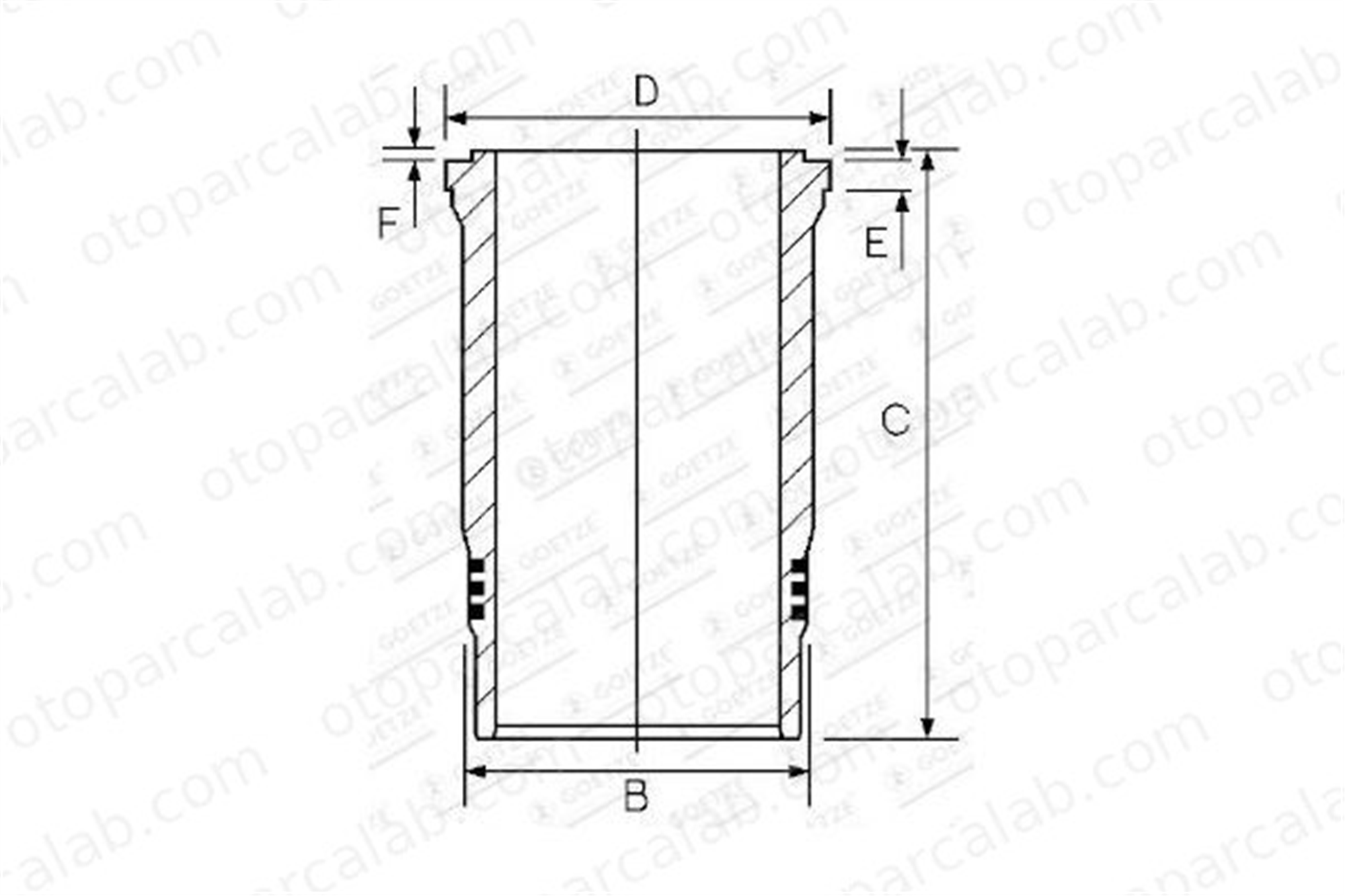 GOETZE 15-260040-00 Gömlek (125.00MM-STD) IVECO STRALIS II IRISBUS DOMINO 500338224 99456553