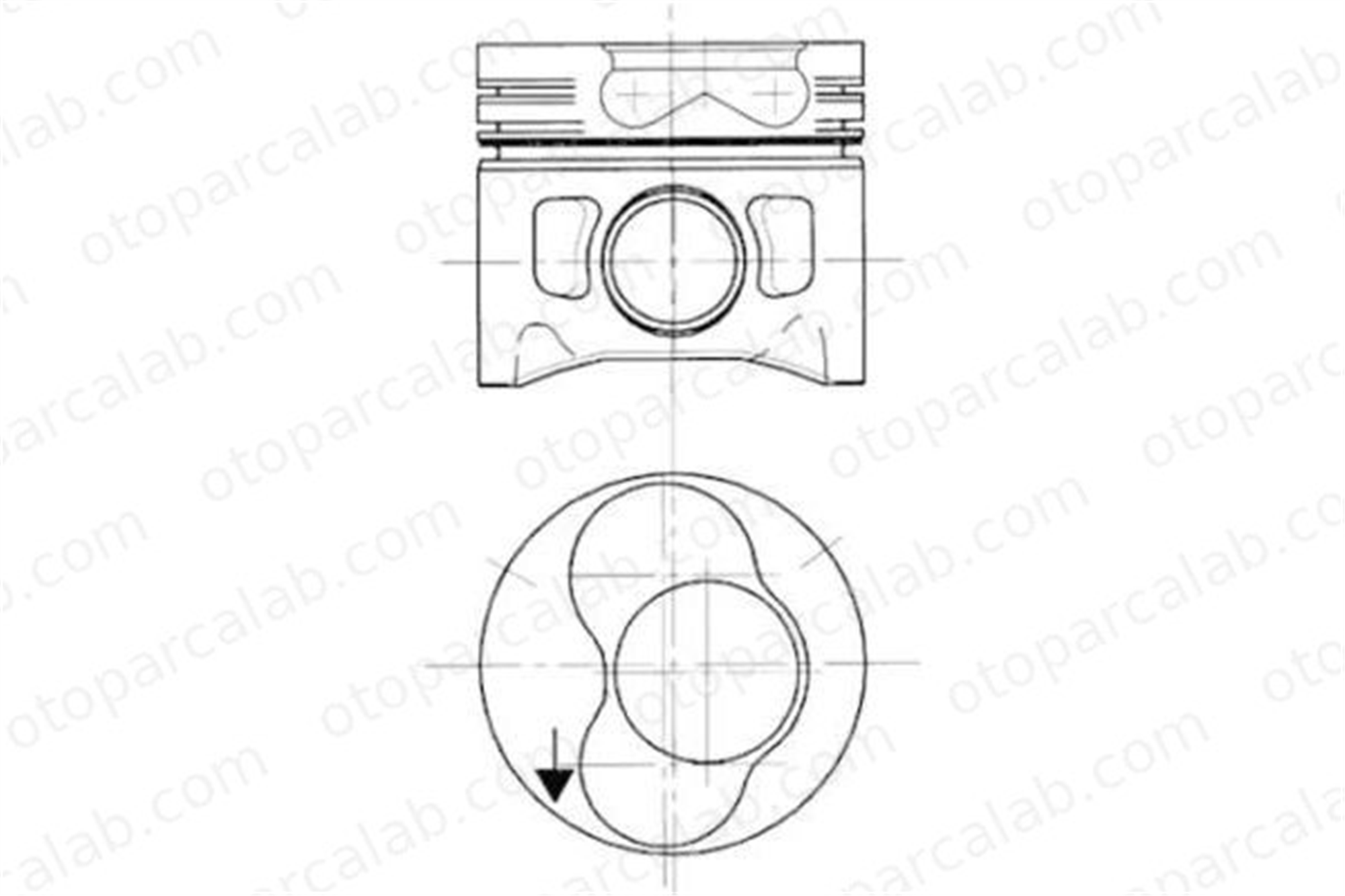 GOETZE 87-114907-60 Piston AUDI A4 B5 A4 B5 Avant 28107065BC A028107065AK